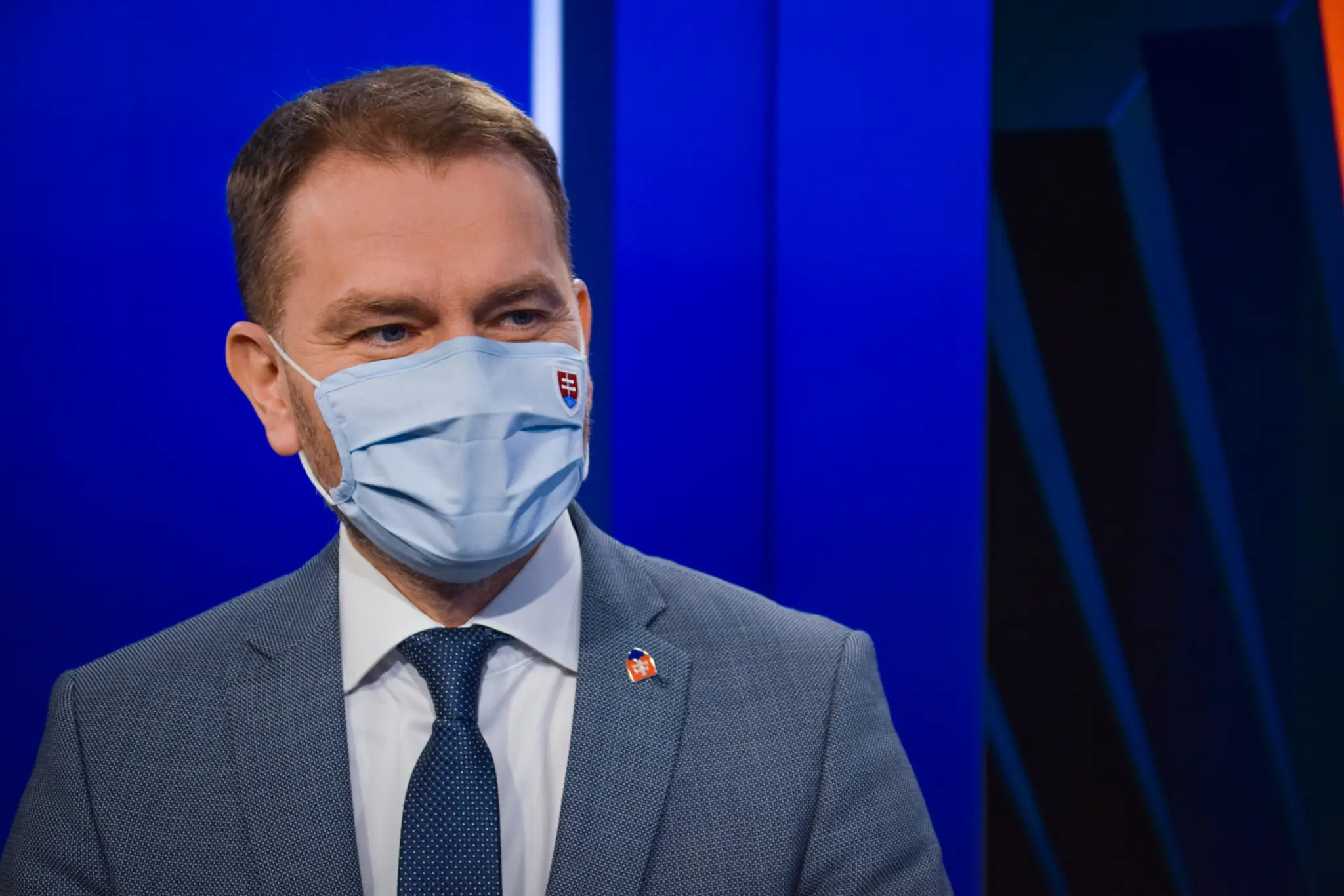 Ladislav Kamenický a Veronika Remišová pred vysielaním.