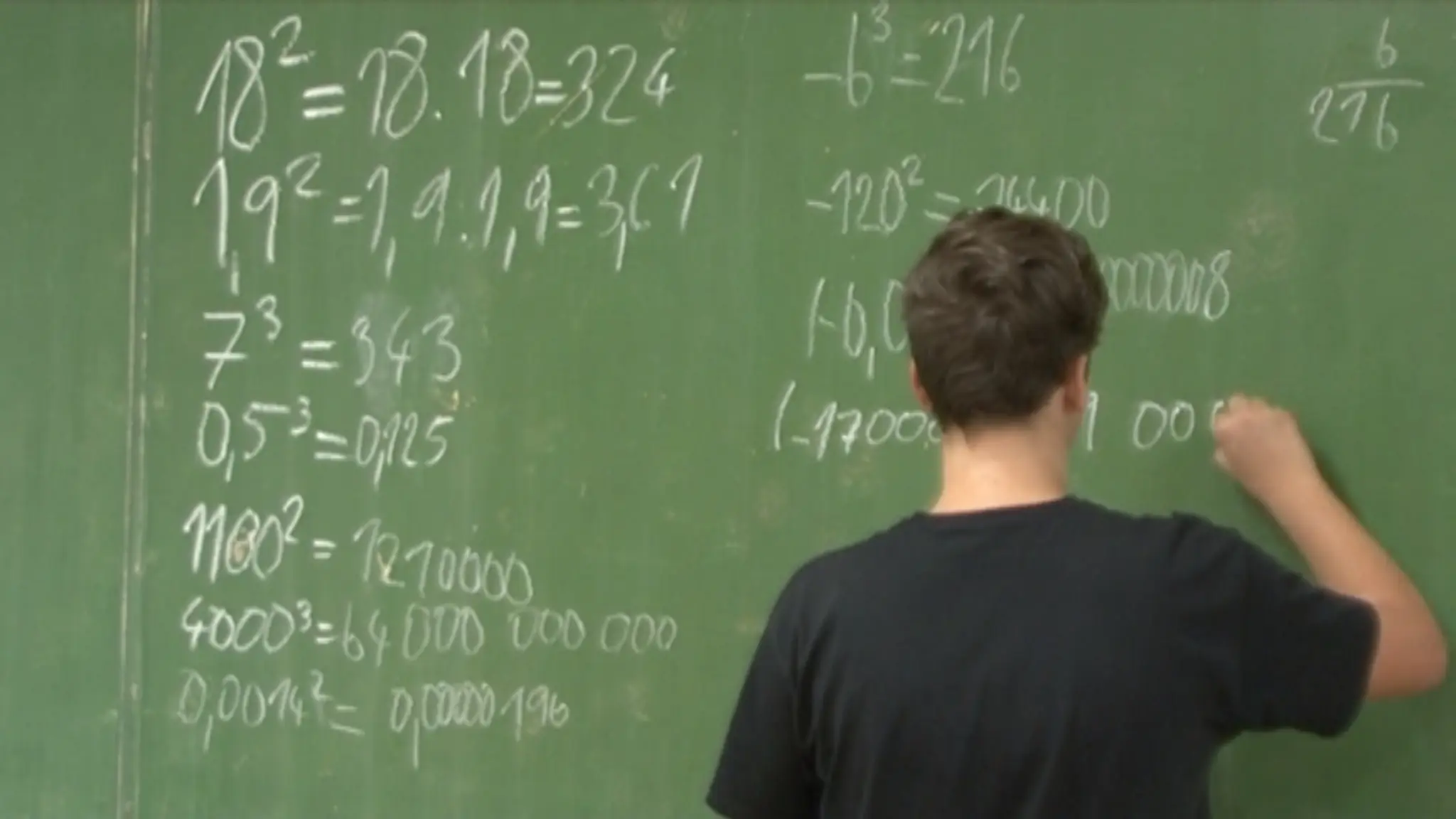 Hodina matematiky.