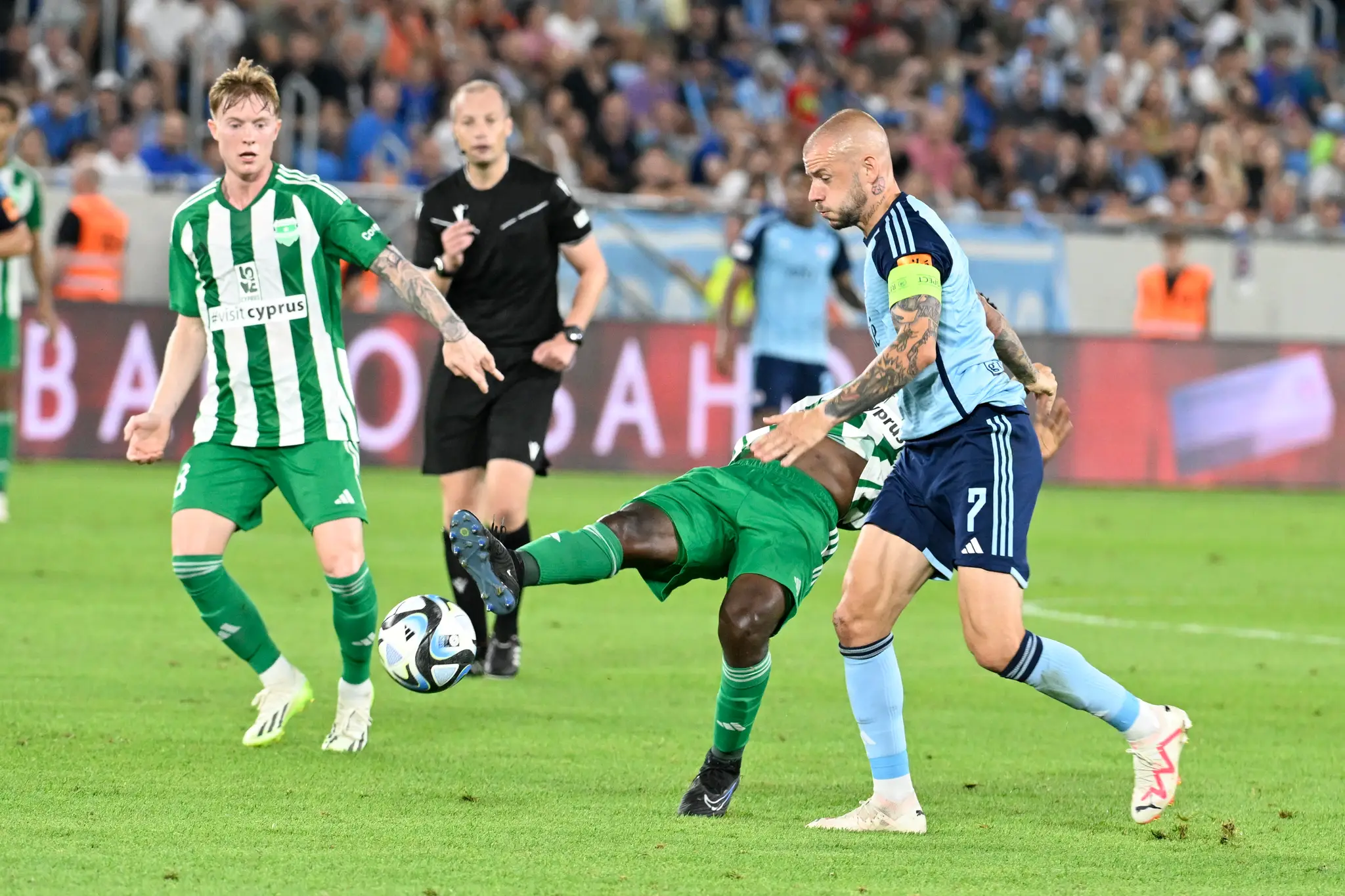 Vladimír Weiss ml. v prvom zápase play off Európskej ligy proti Arisu Limassol