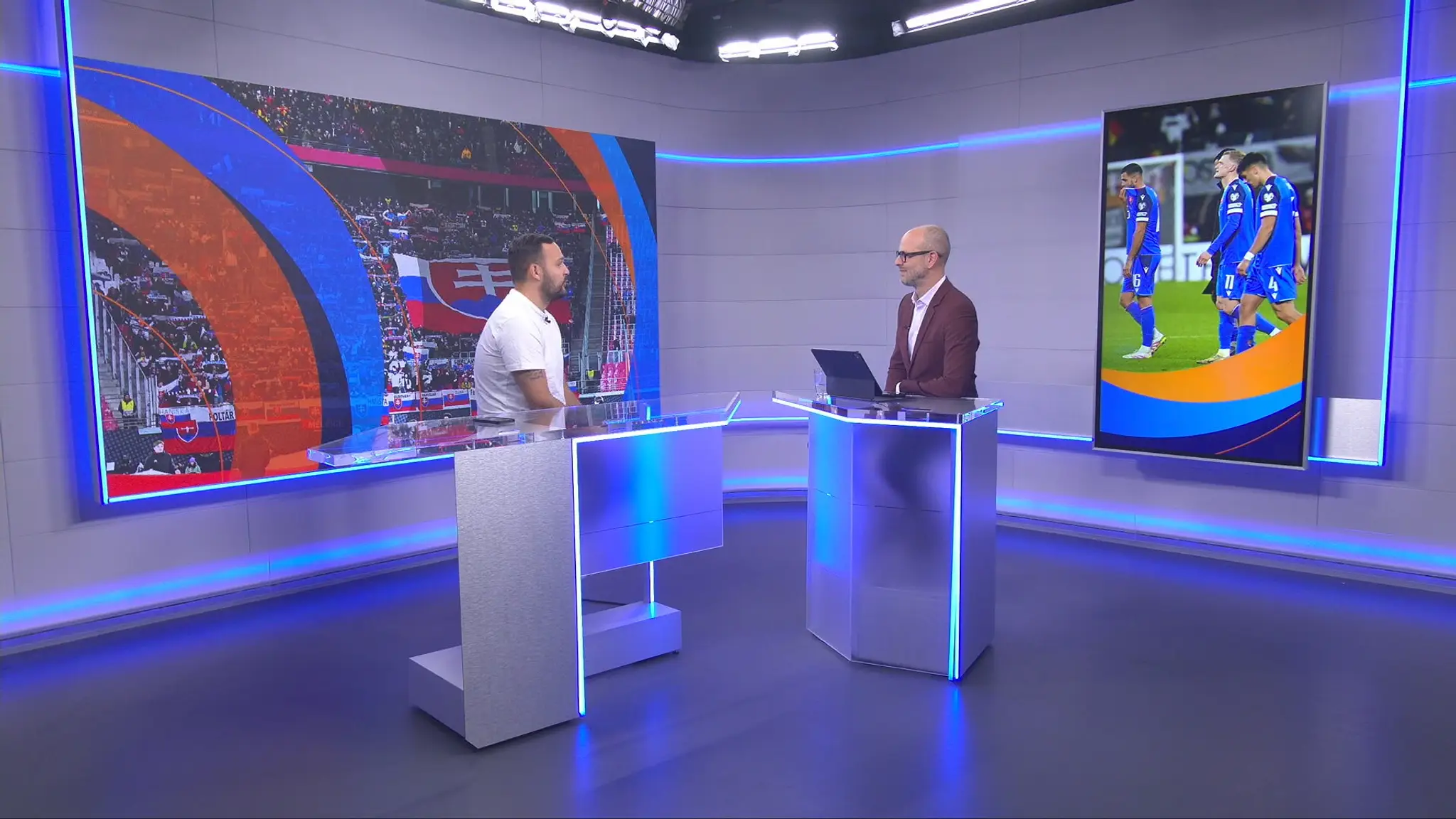 Andrej Zvolenský v štúdiu TN live.