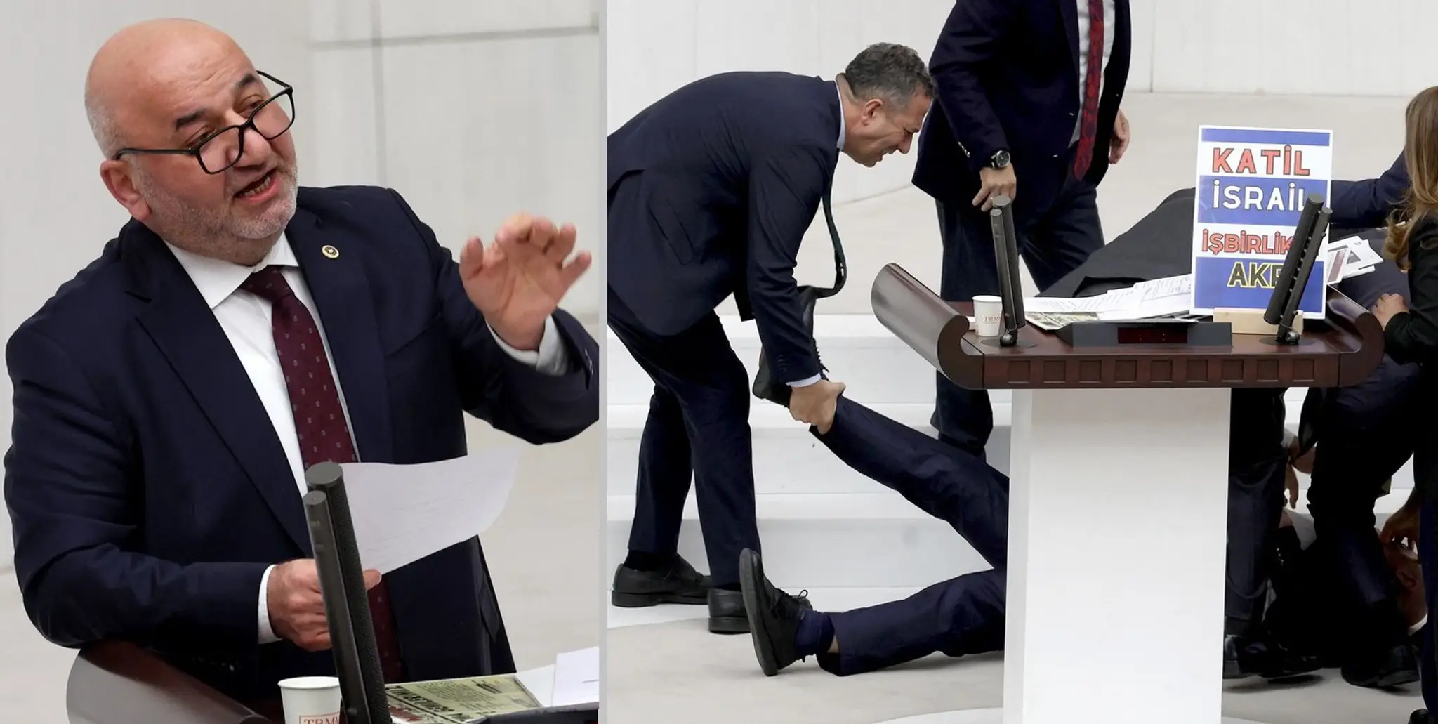 Turecký poslanec skolaboval počas kritiky Izraela.