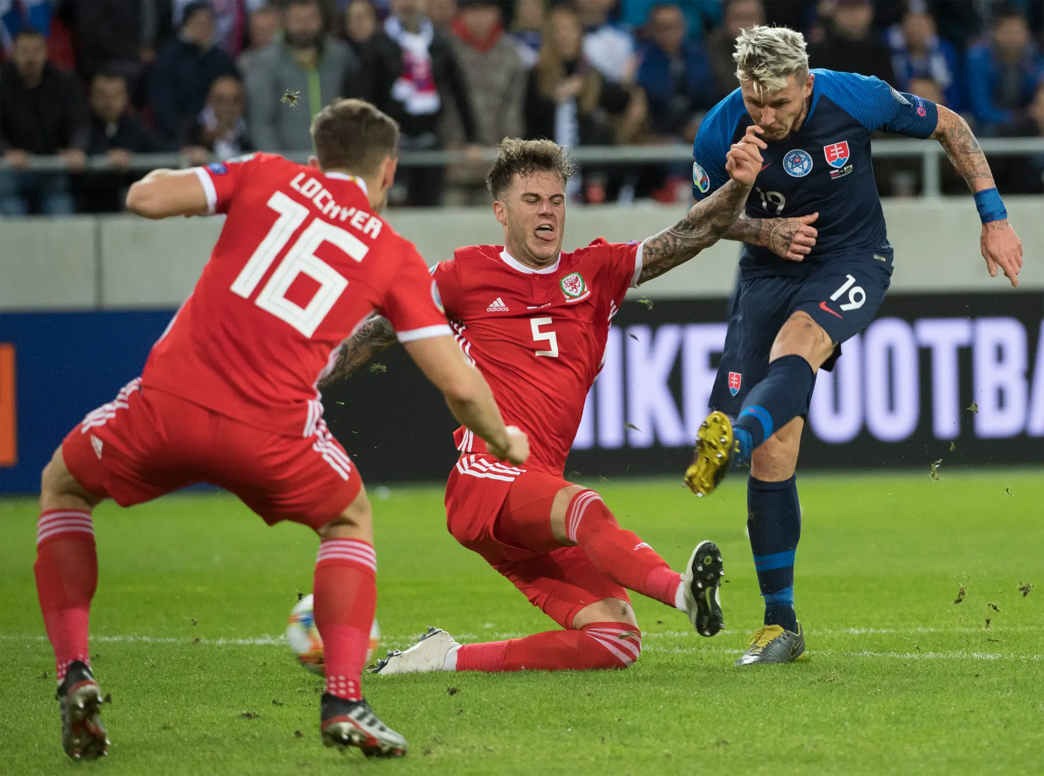 Posledný vzájomný zápas Slovenska s Walesom v zápase skupiny E kvalifikácie EURO 2020
