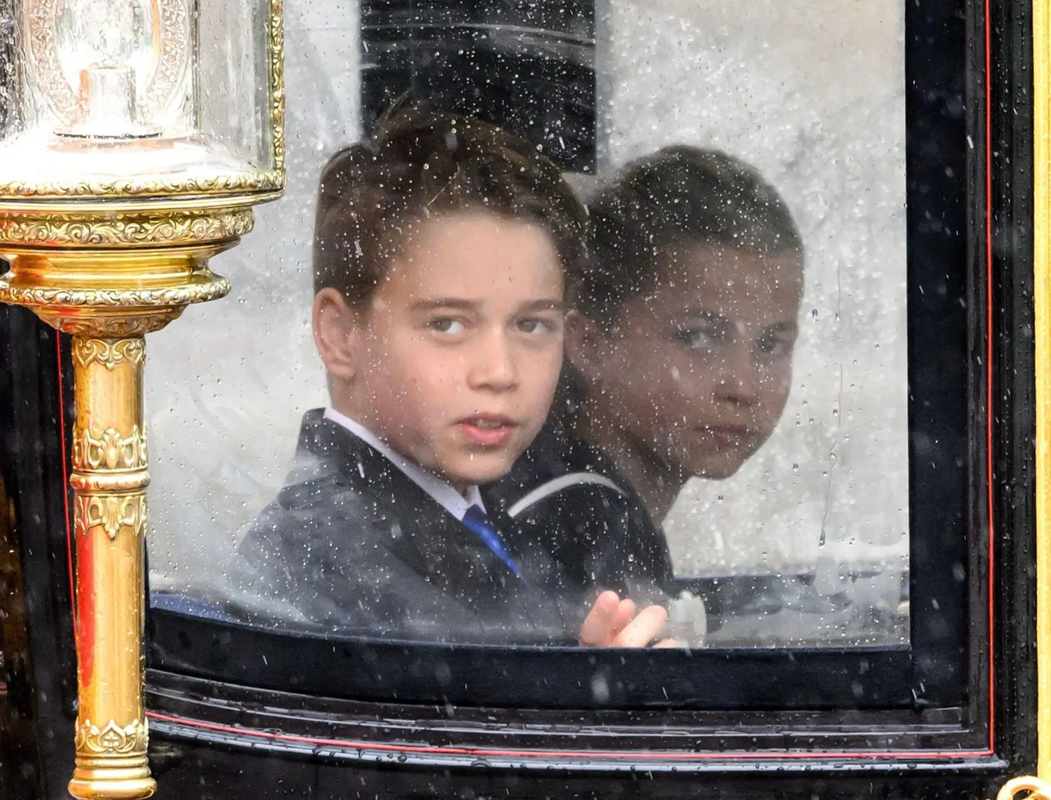Princ George na oslavách narodenín kráľa Karola III.