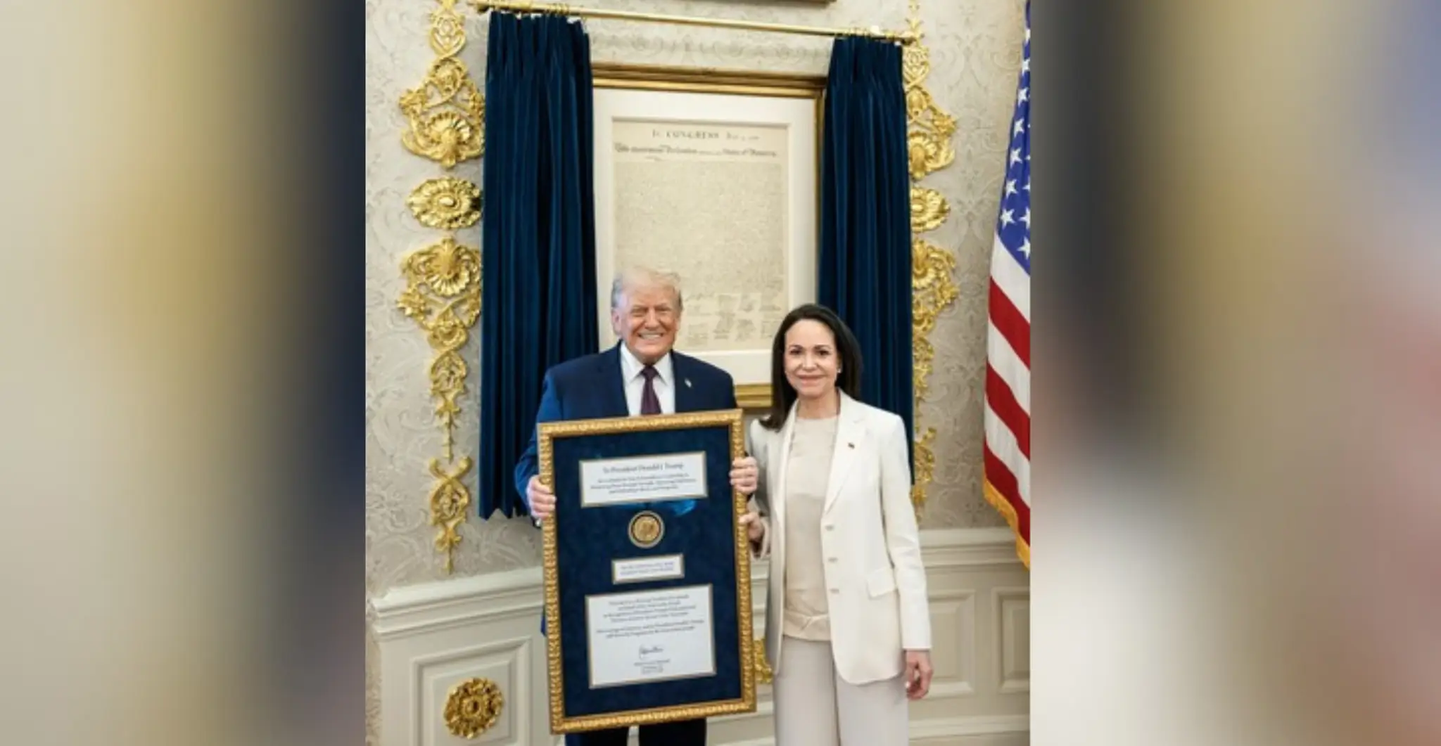 Trump s líderkou venezuelskej opozície