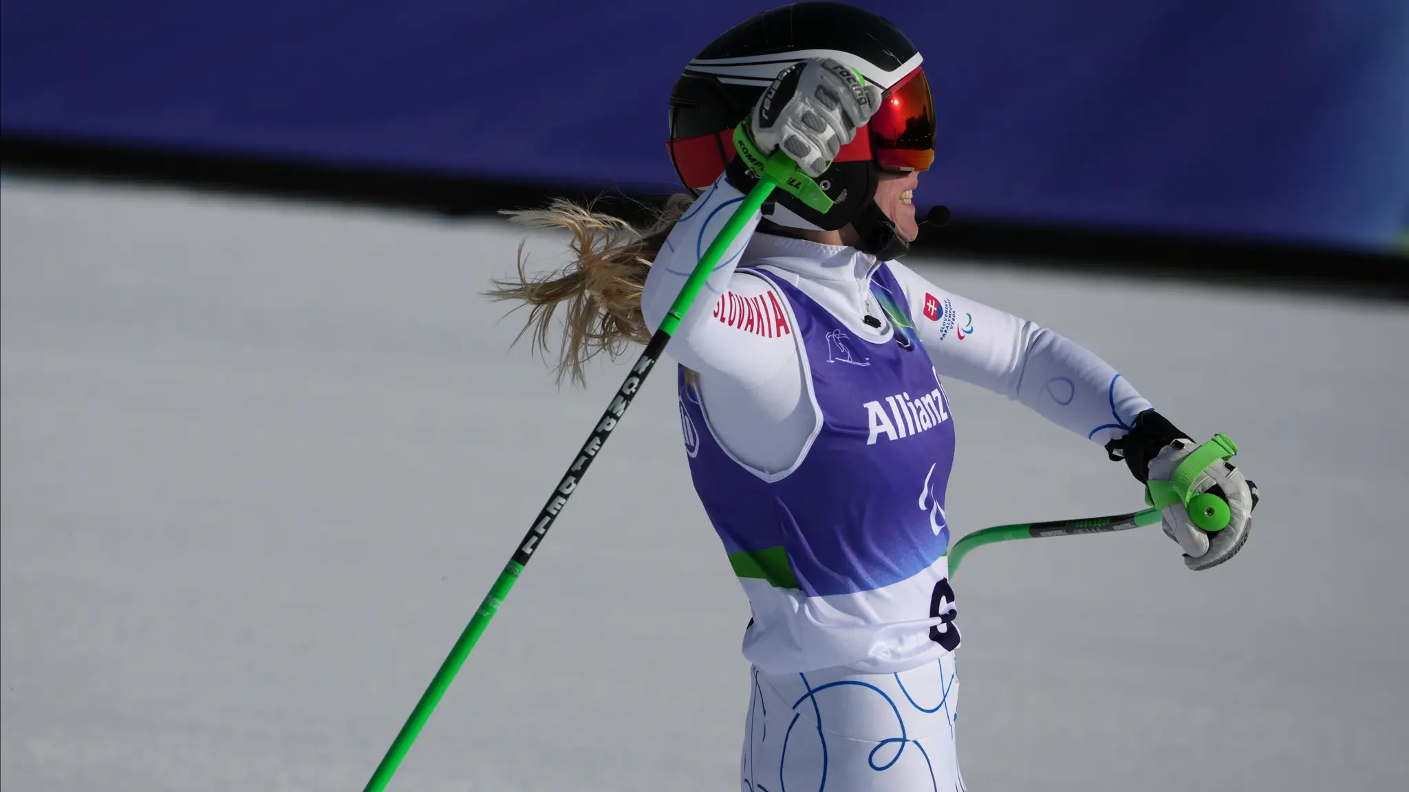 Slovenská paralyžiarka Alexandra Rexová. (cropped)