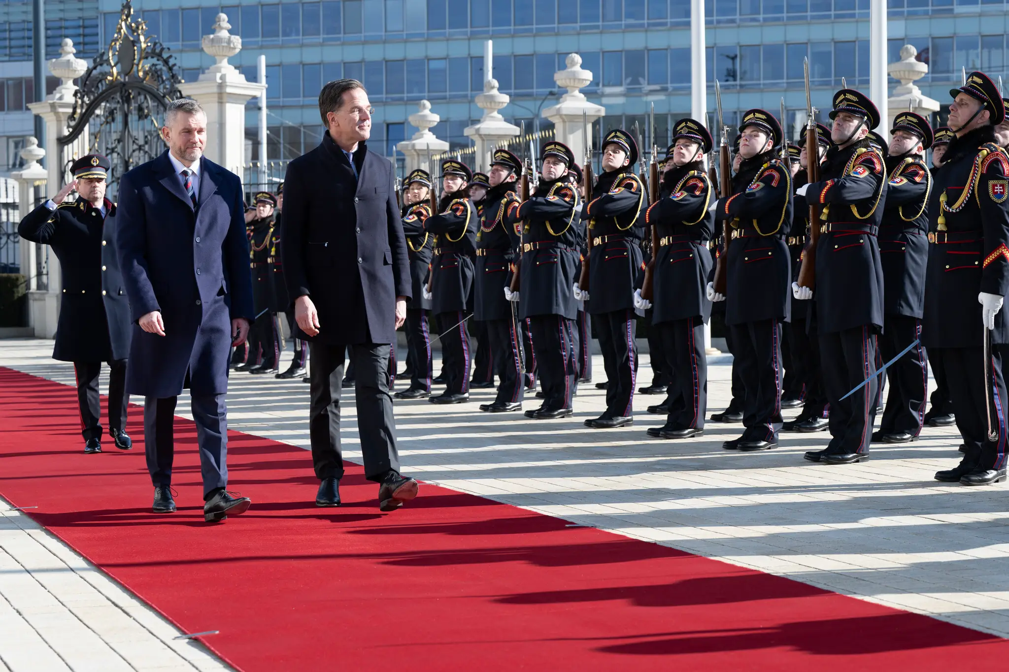 Peter Pellegrini a Mark Rutte