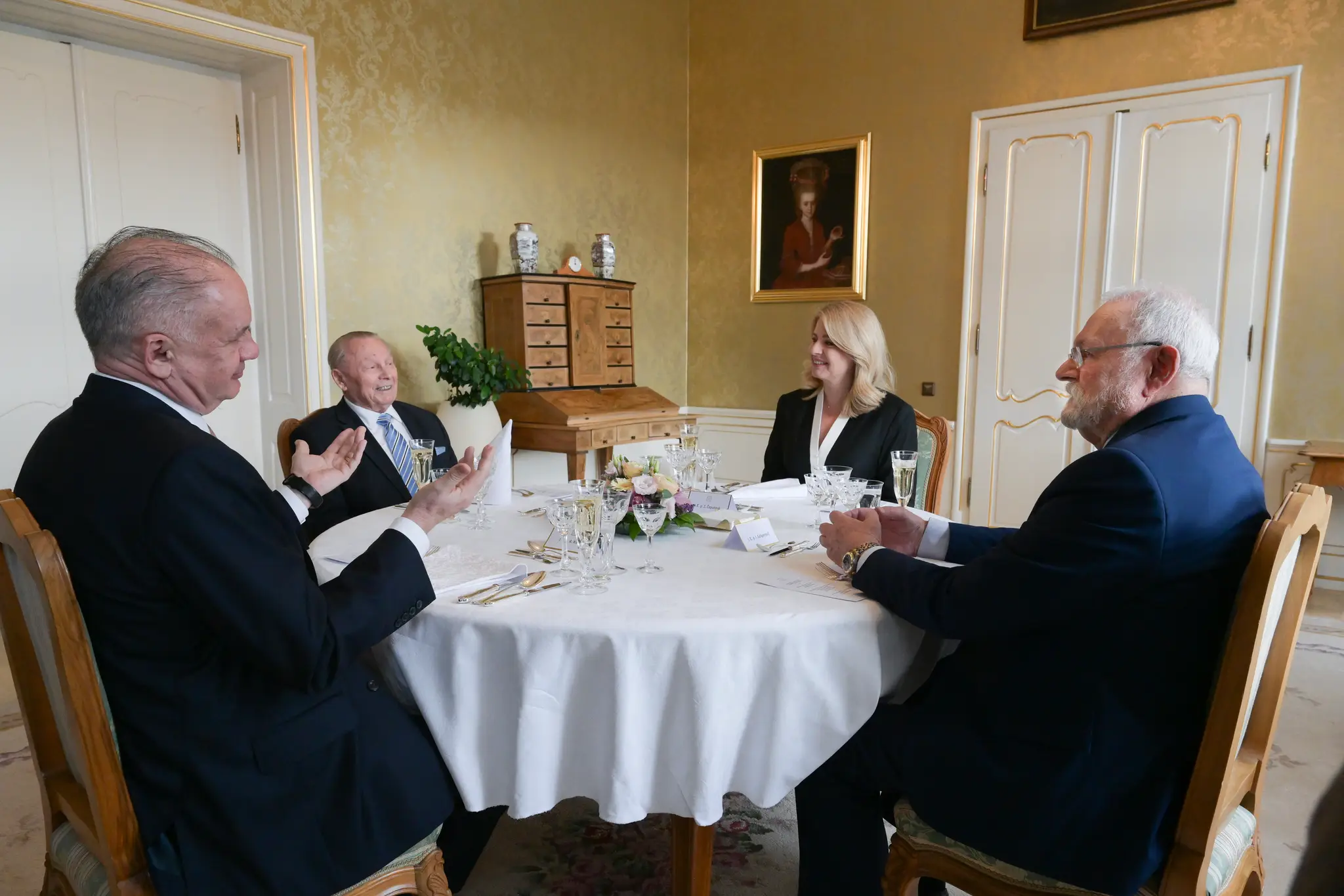 Obed v prezidentskom paláci.