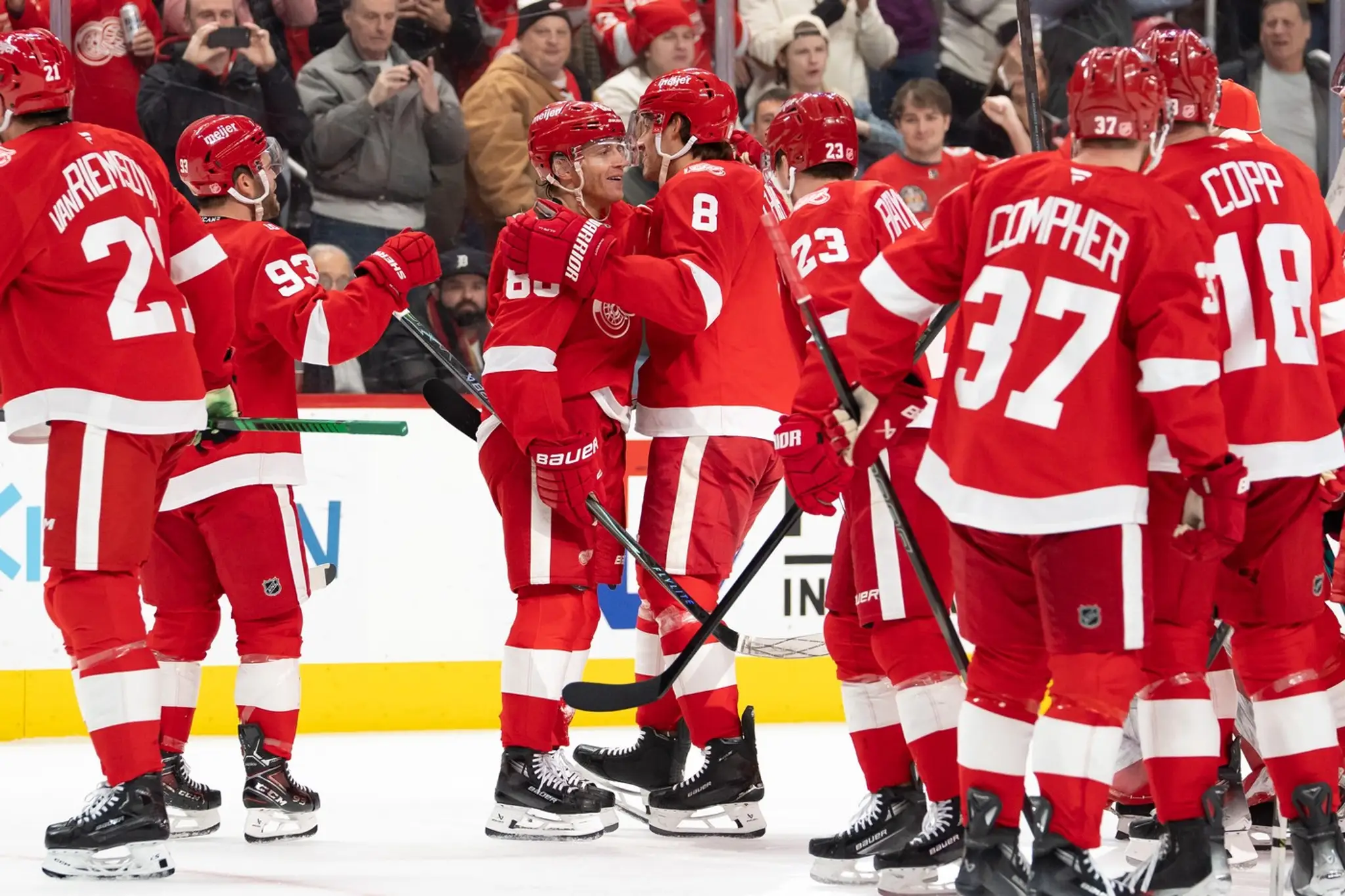 Hokejisti Detroitu Red Wings.