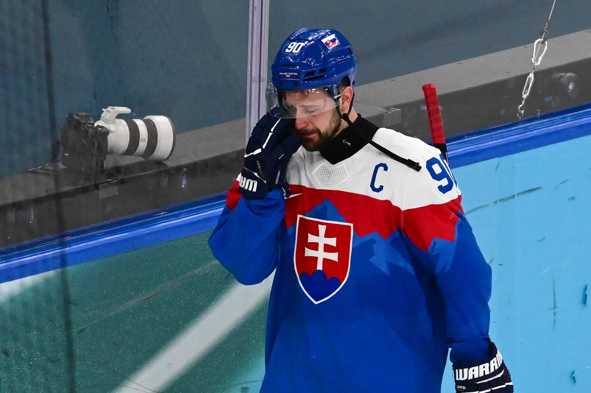 Na snímke kapitán slovenskej hokejovej reprezentácie Tomáš Tatar.