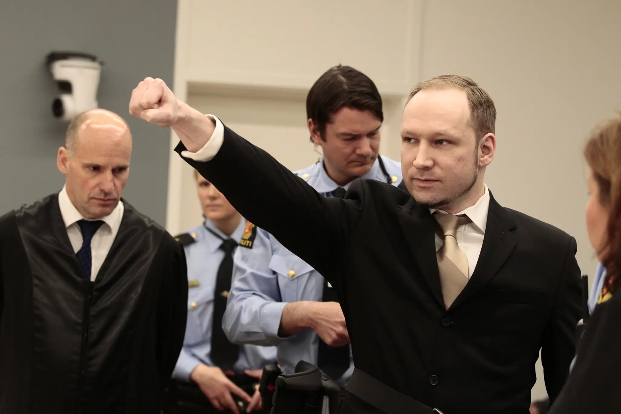 Obžalovaný nórsky atentátnik Anders Behring Breivik.