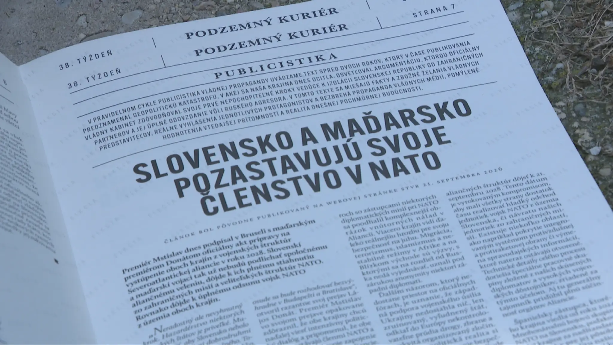 Fiktívne noviny.