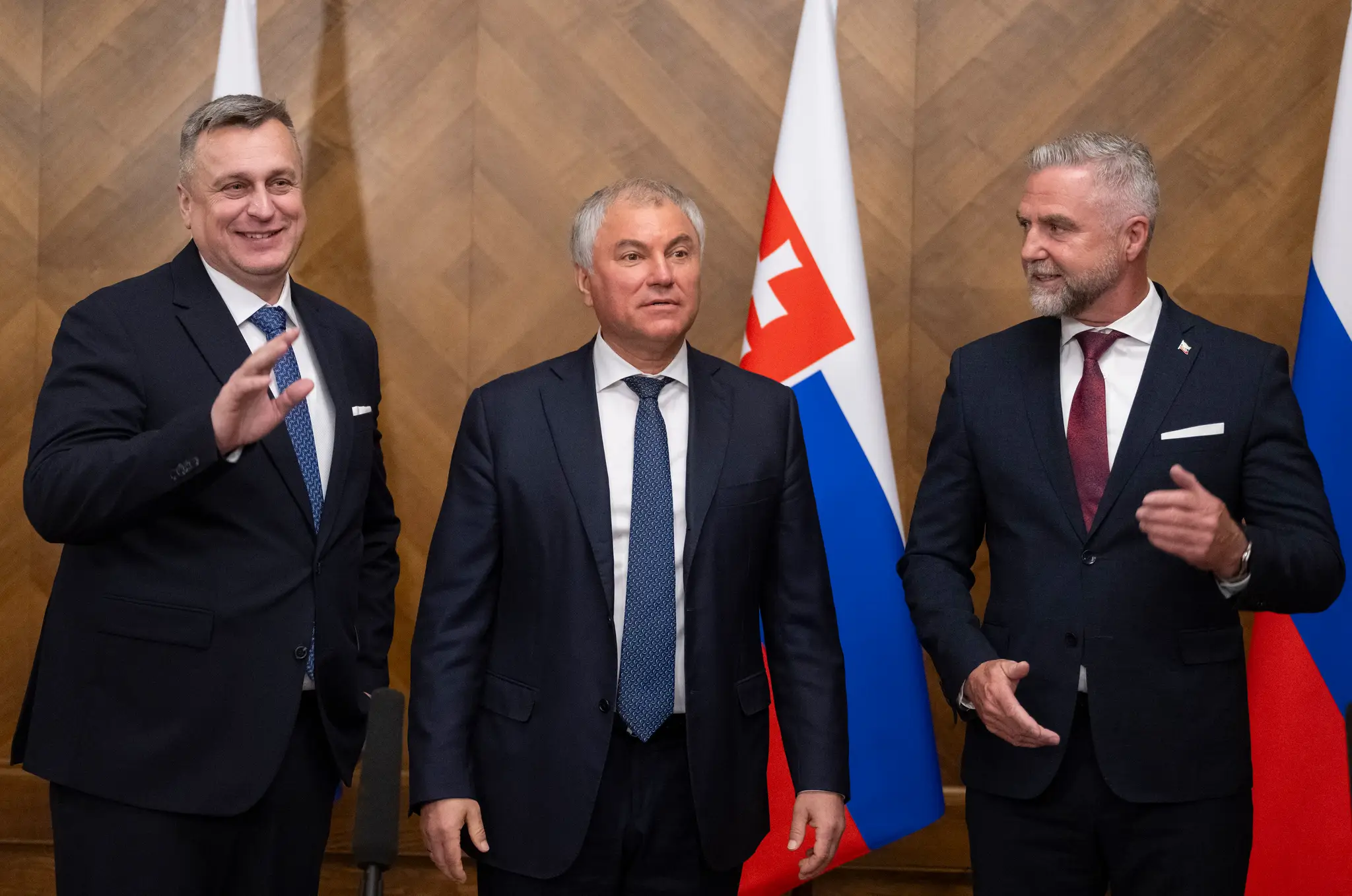 Podpredsedovia NR SR Tibor Gašpar a Andrej Danko sa v Moskve stretli s predsedom ruskej Šátnej Dumy Vjačeslavom Volodinom