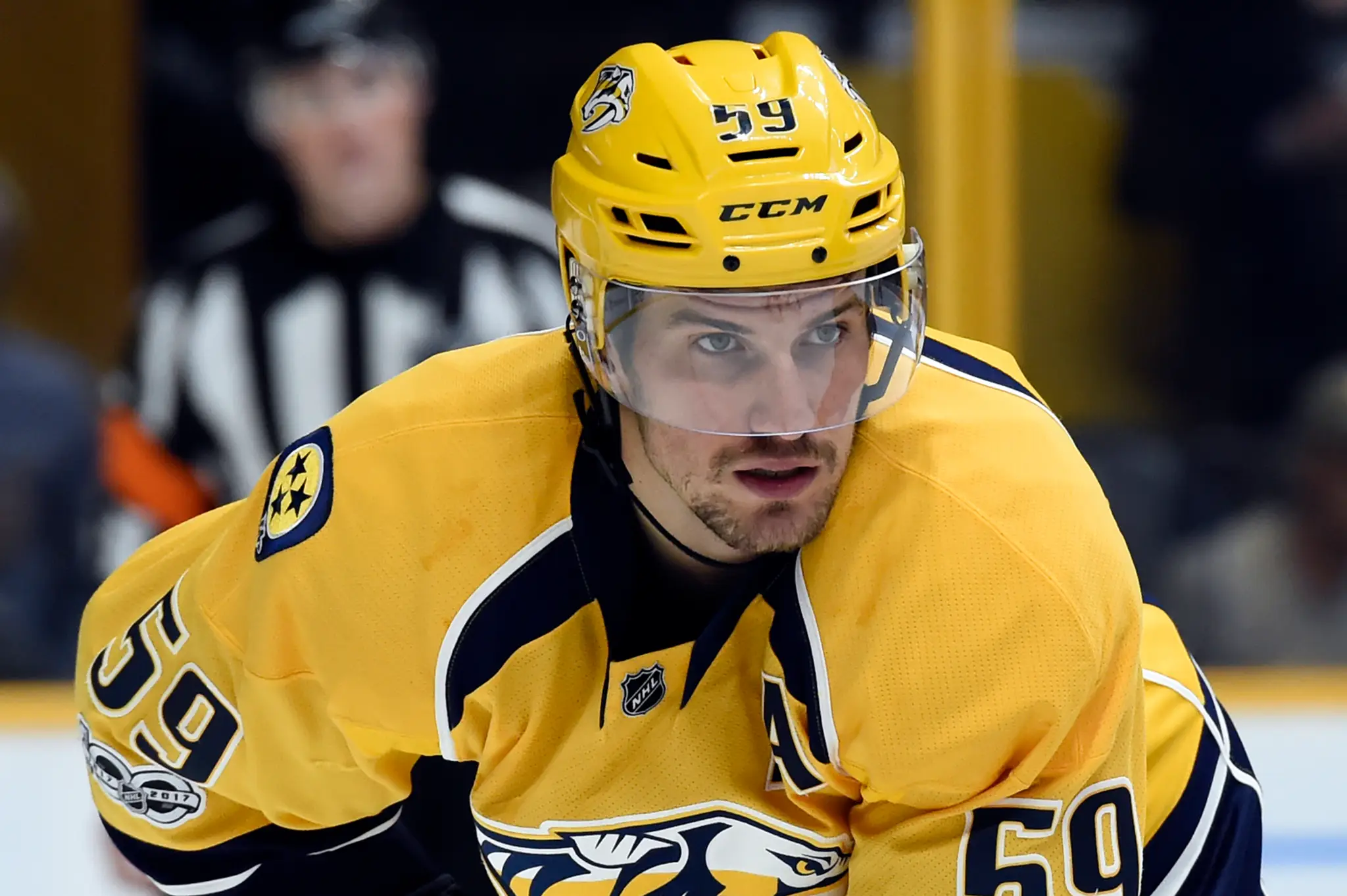 Roman Josi počas tréningu.