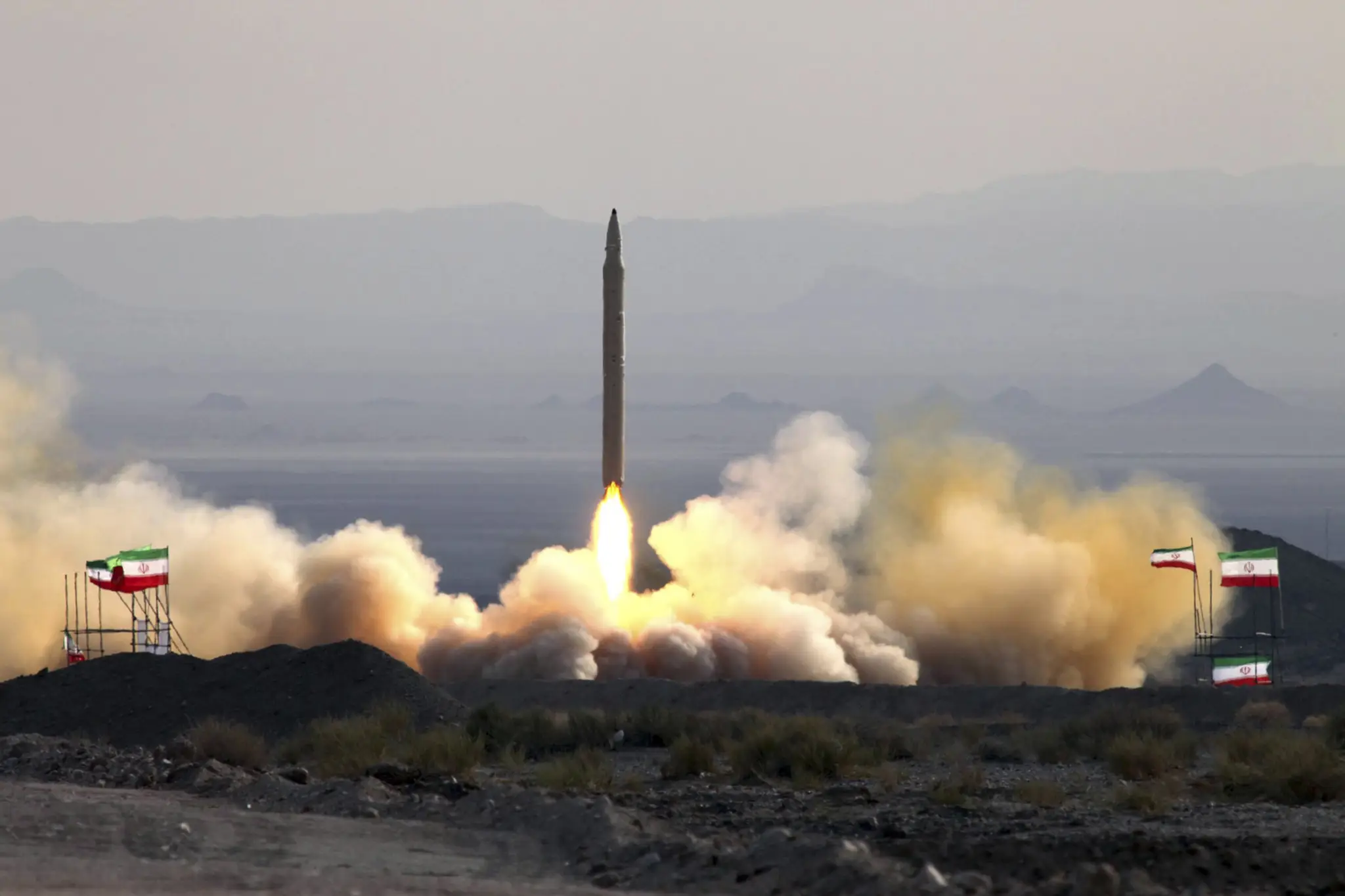 Test iránskej rakety Kiam-1 (povstanie).
