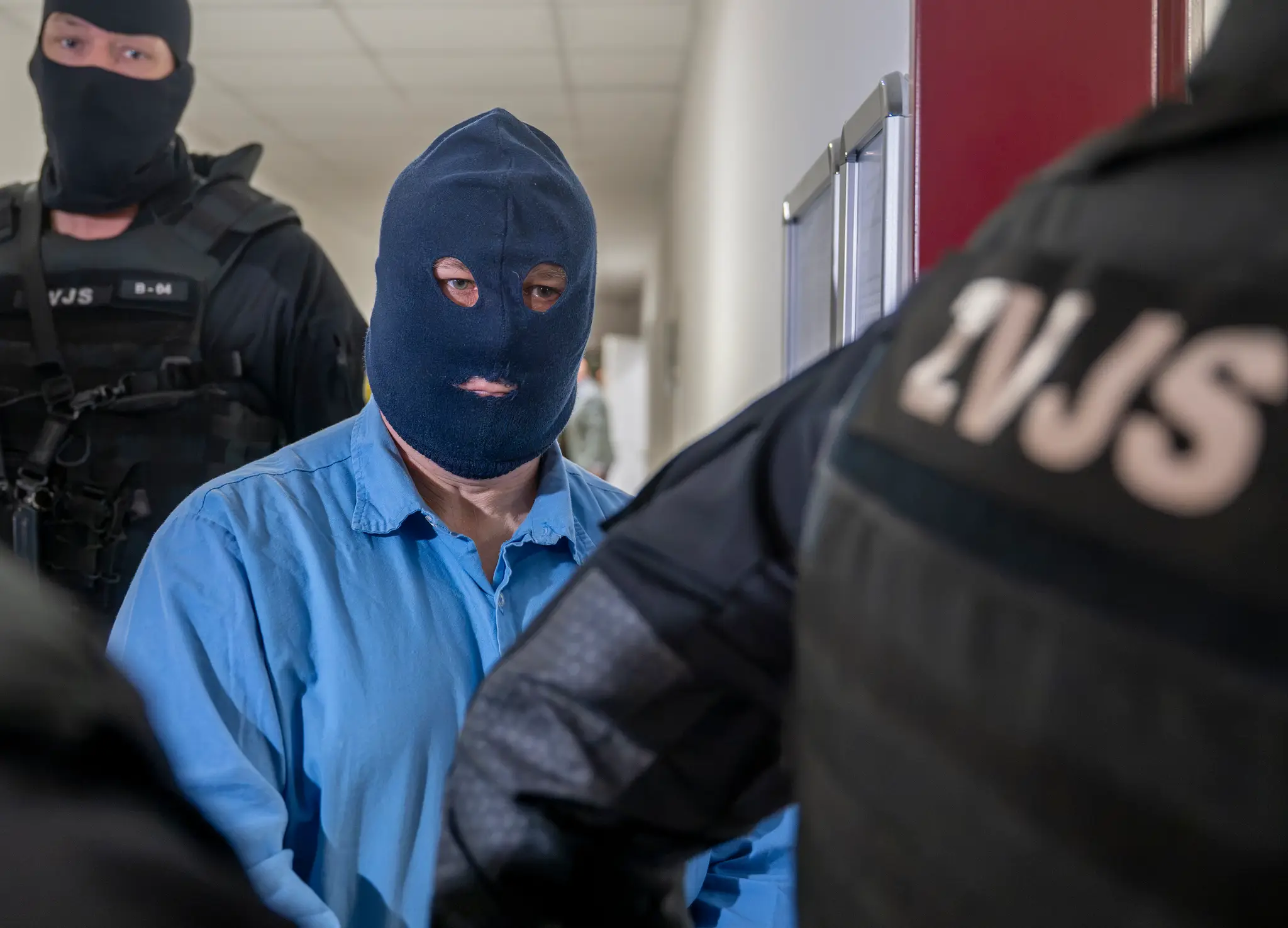 Kľúčový svedok Zoltán Andruskó na súde v Pezinku.
