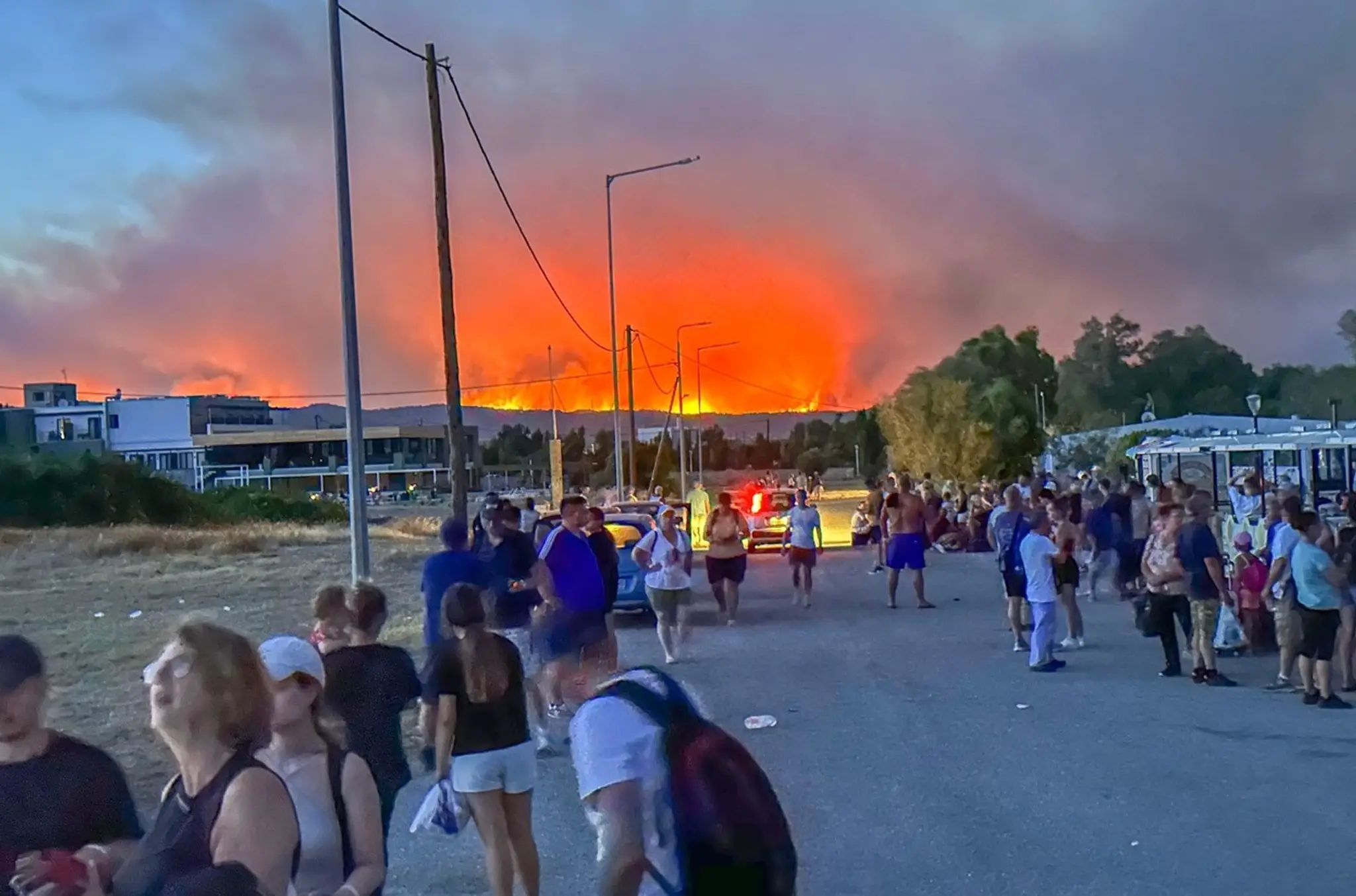 Požiar na Rodose.