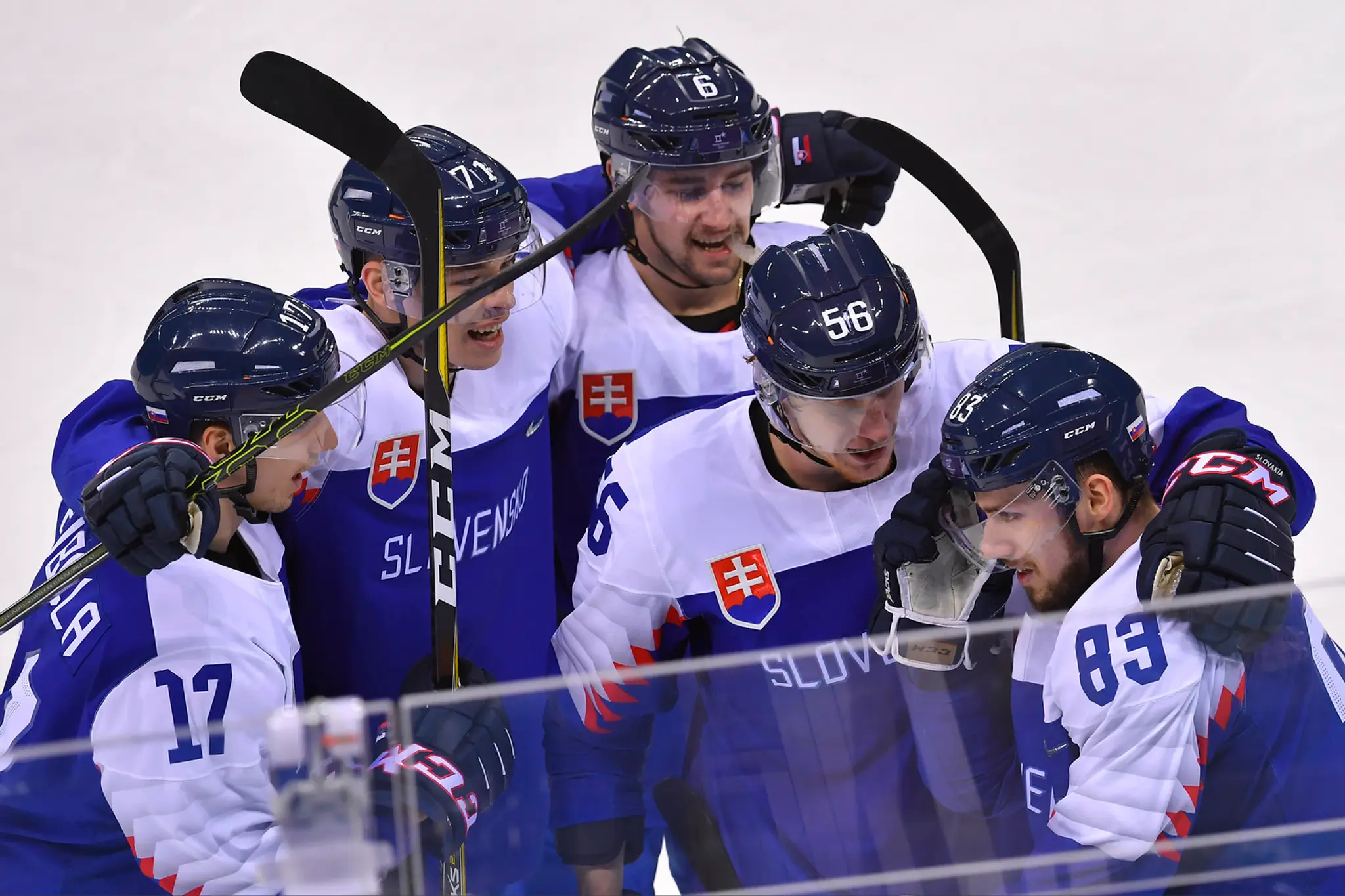 Slovenskí hokejisti na zimnej olympiáde v Pjongčangu. 
