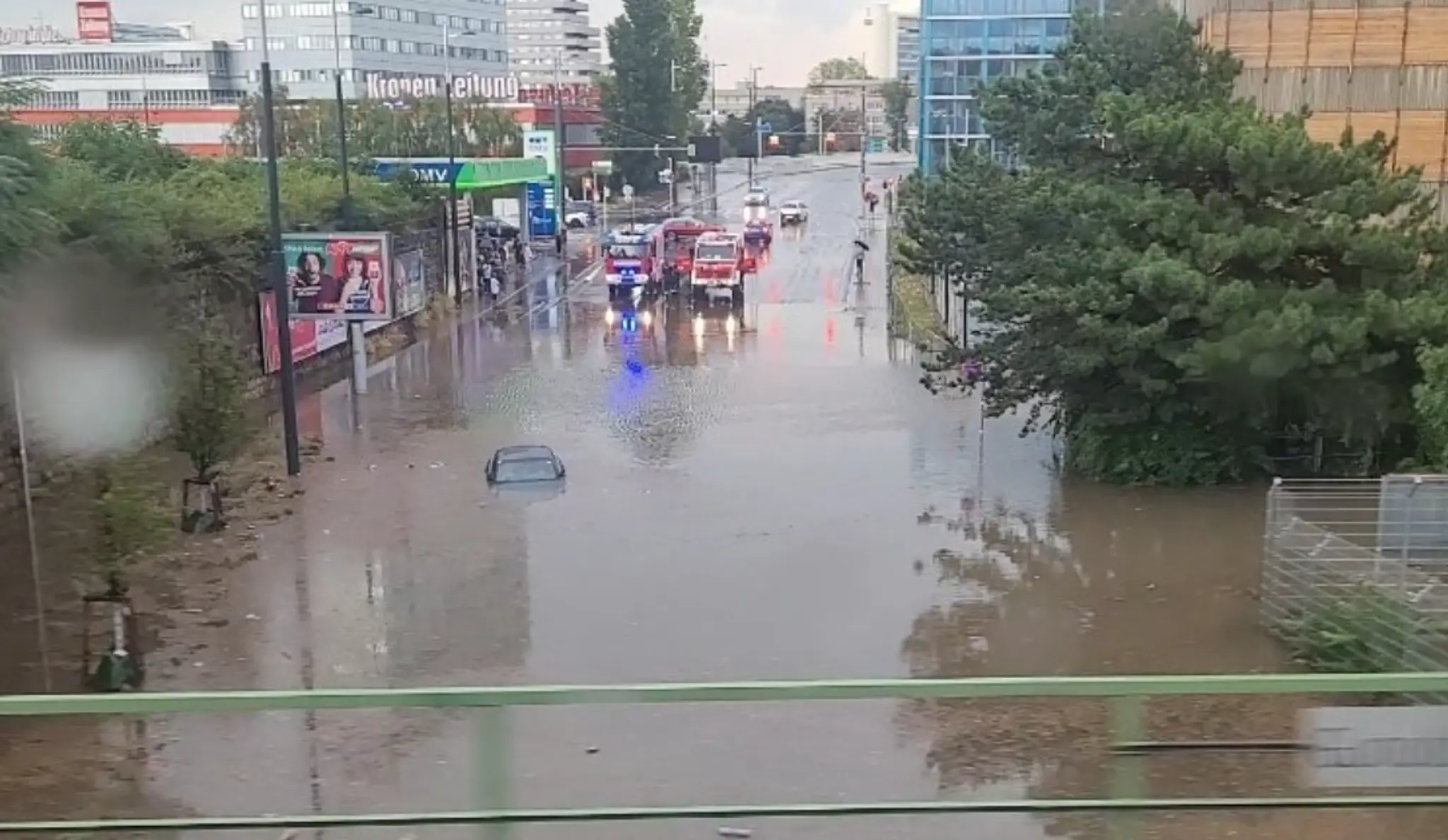 Zaplavená Viedeň.