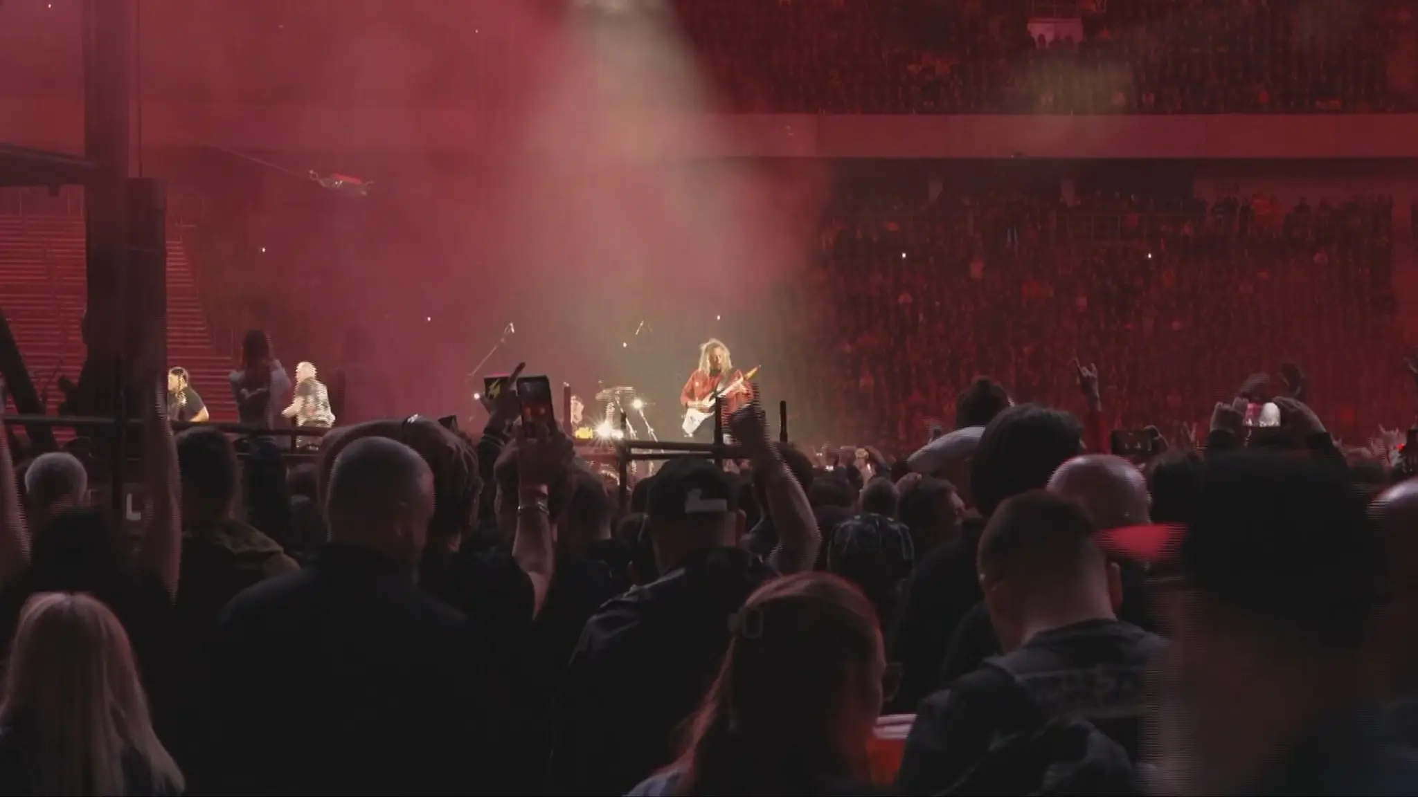 Na snímke záber z koncertu skupiny Metallica.
