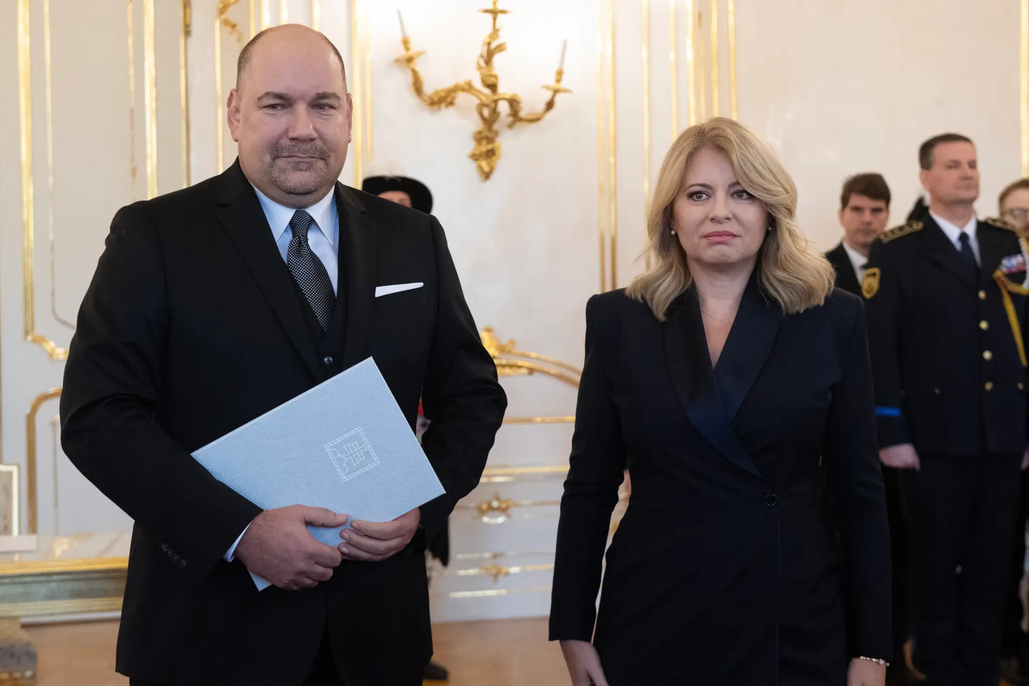 Prezidentka Zuzana Čaputová (vpravo) a Dušan Keketi.