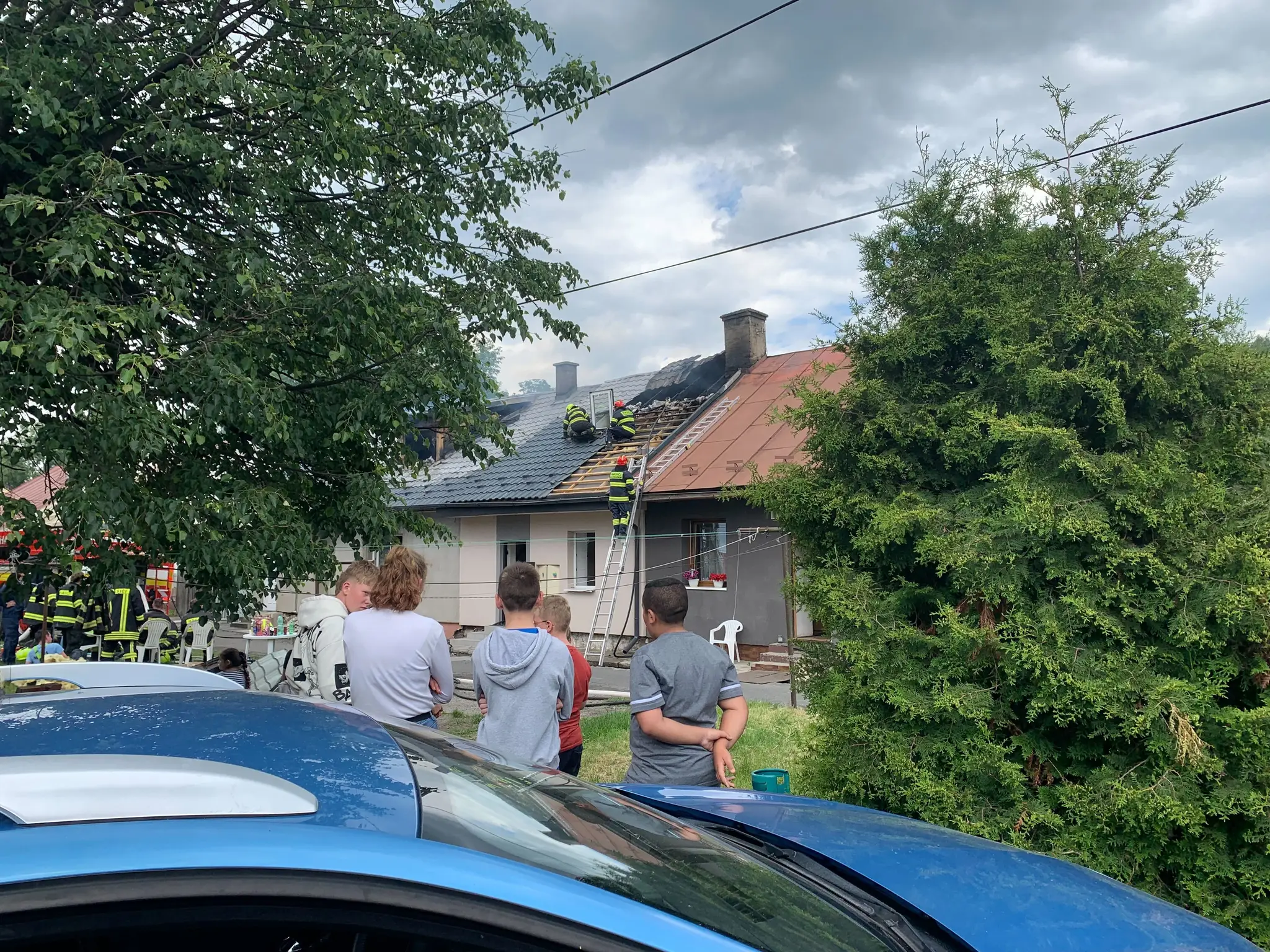 Požiar rodinných domov v Kežmarku