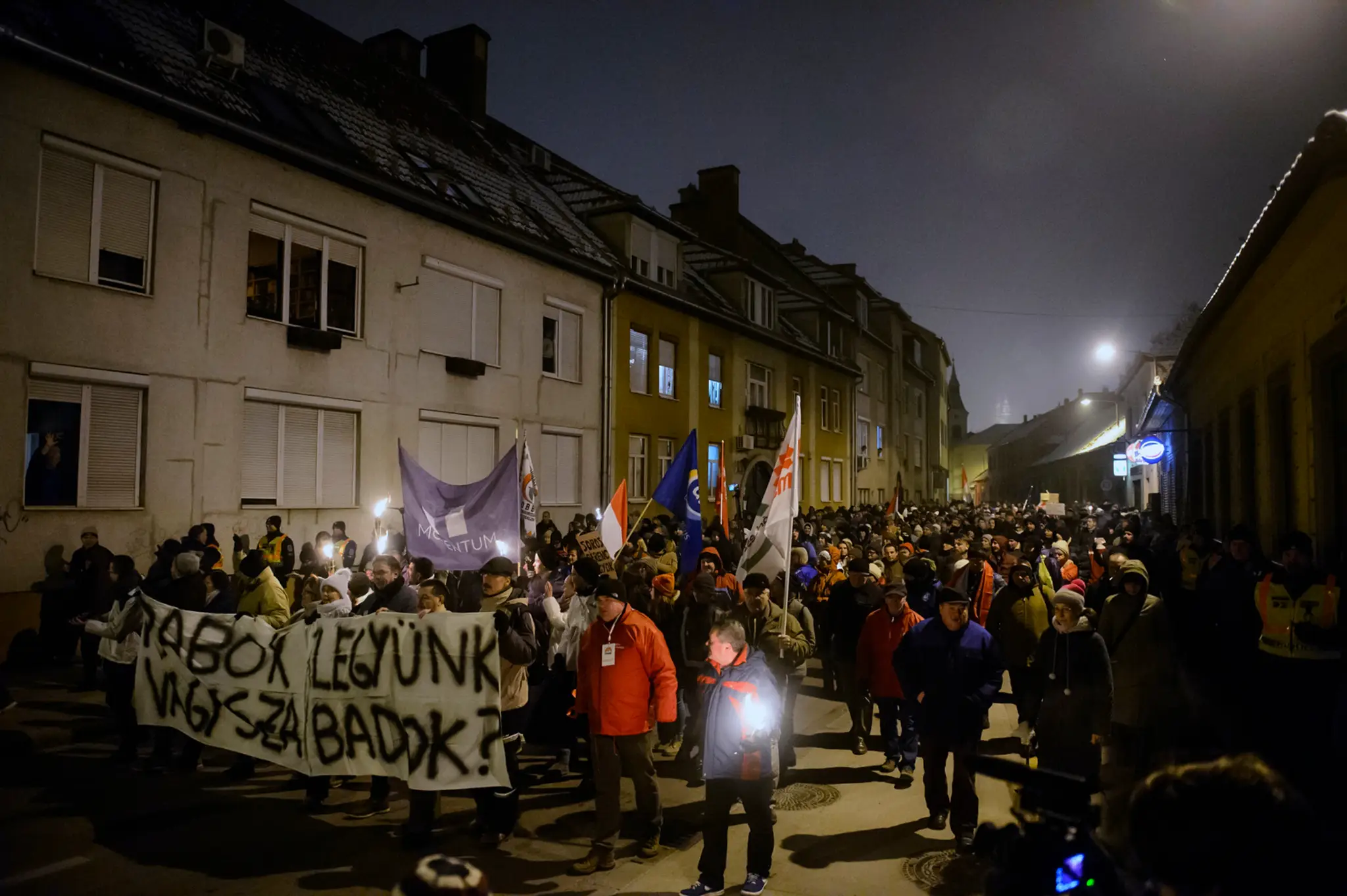 Protest v Maďarsku