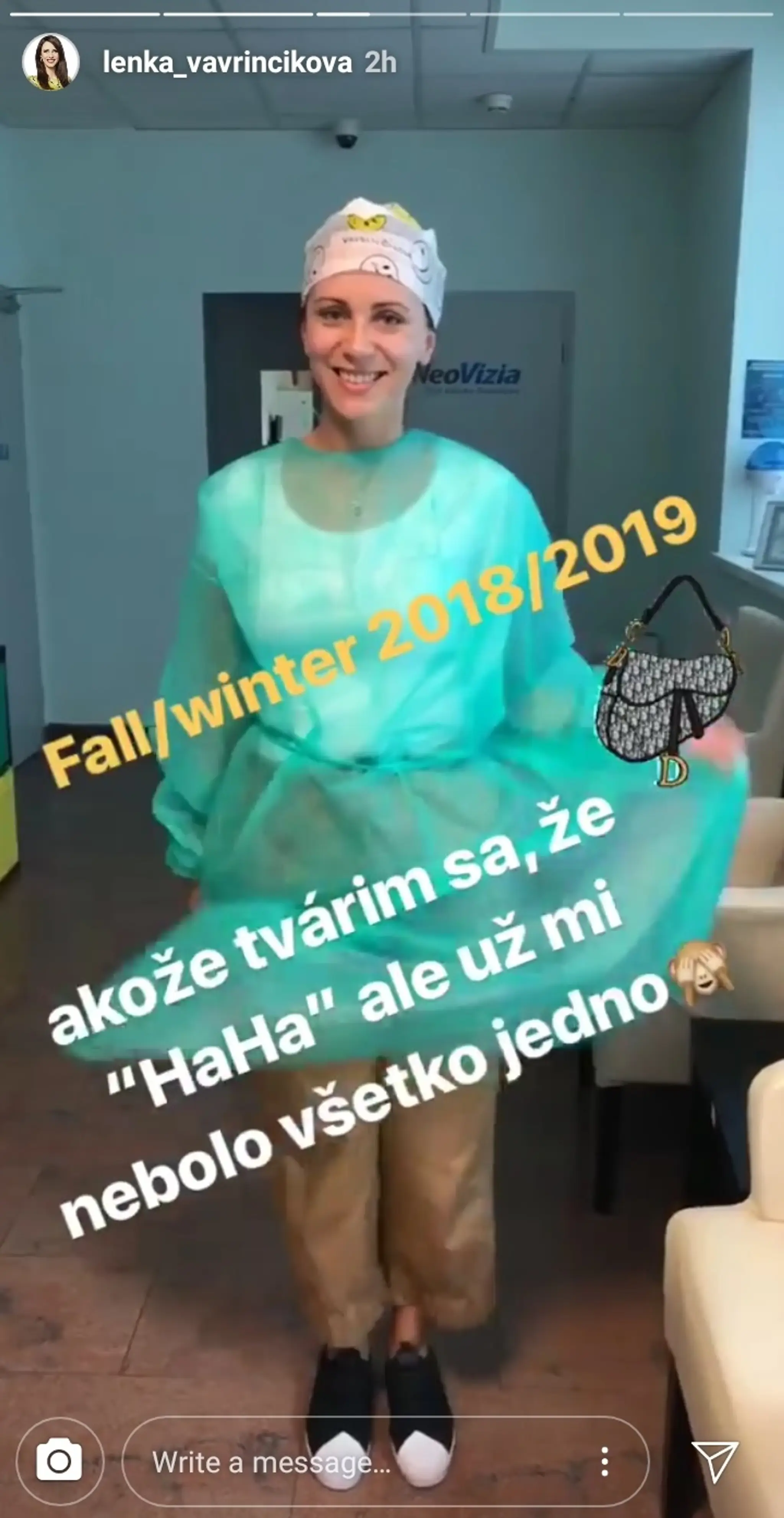 Lenka Vavrinčíková pred operáciou očí