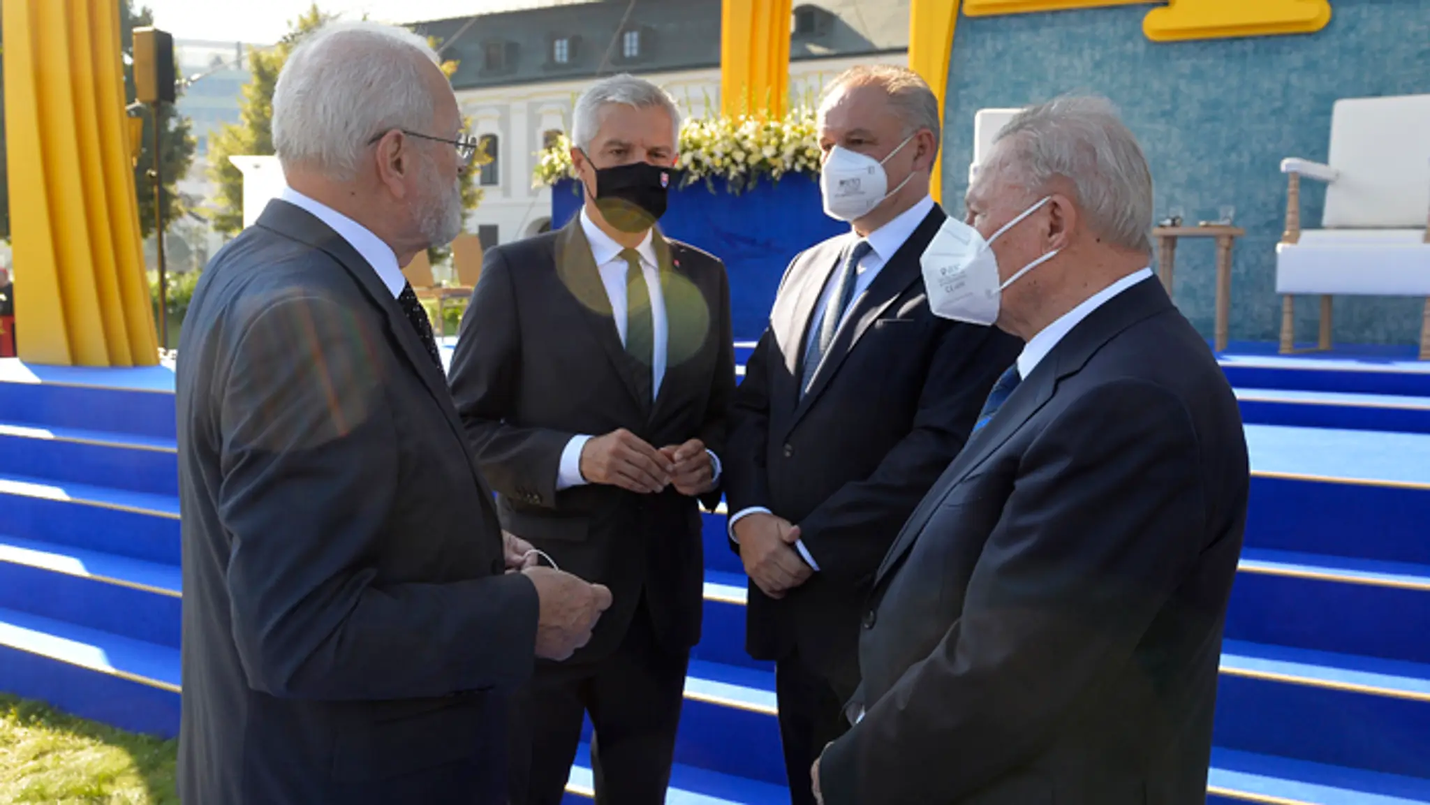 Exprezidenti Ivan Gašparovič, Andrej Kiska a Rudolf Schuster.