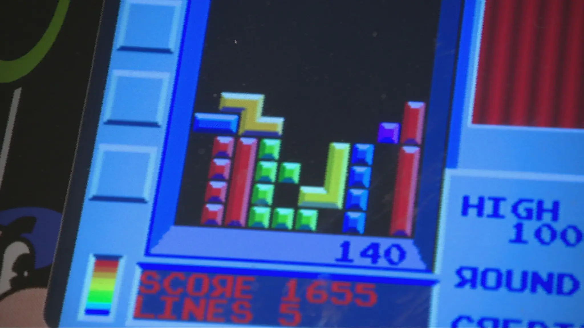 Hra Tetris.