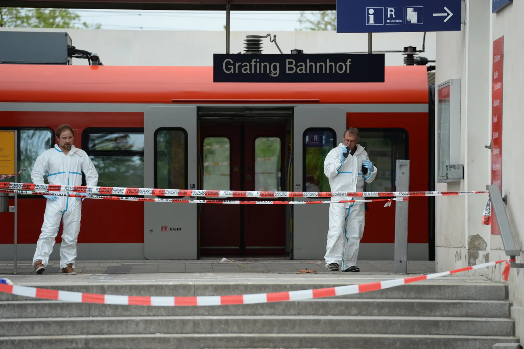 Železničná stanica v nemeckom Grafingu.