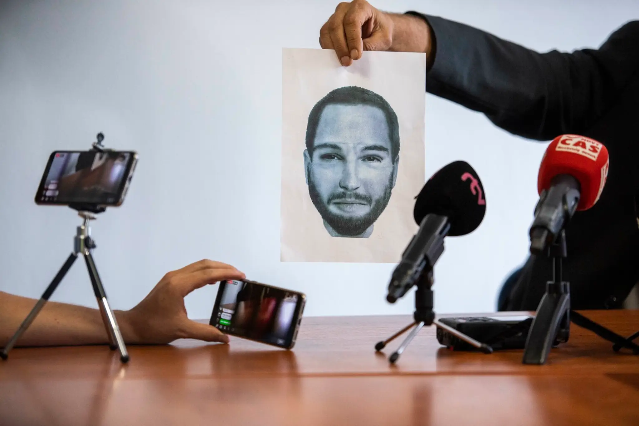 Na snímke identikit možného svedka hľadaného v súvislosti s vraždou Jána Kuciaka a Martiny Kušnírovej