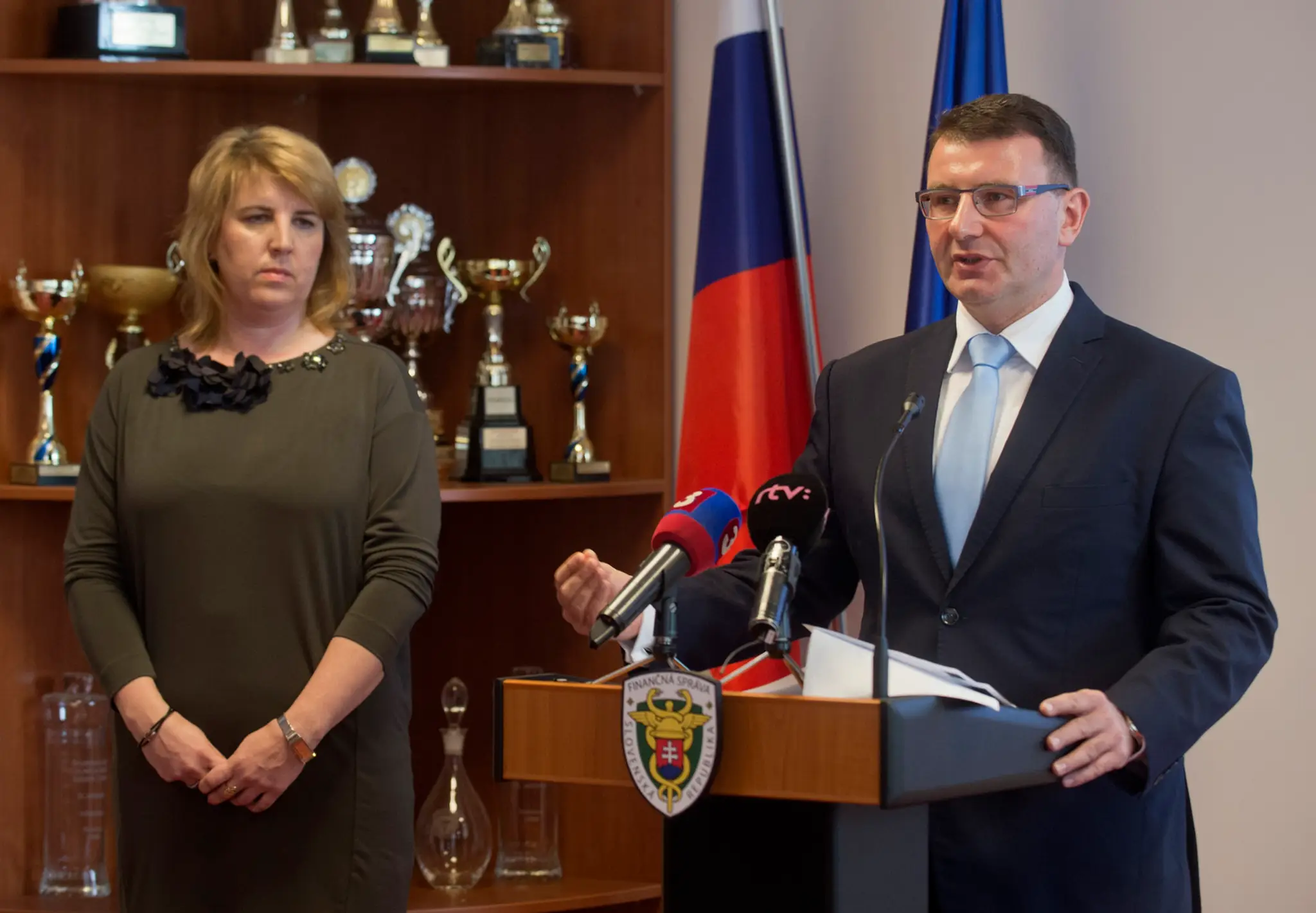 Lenka Wittenbergerová počas tlačovej konferencie.