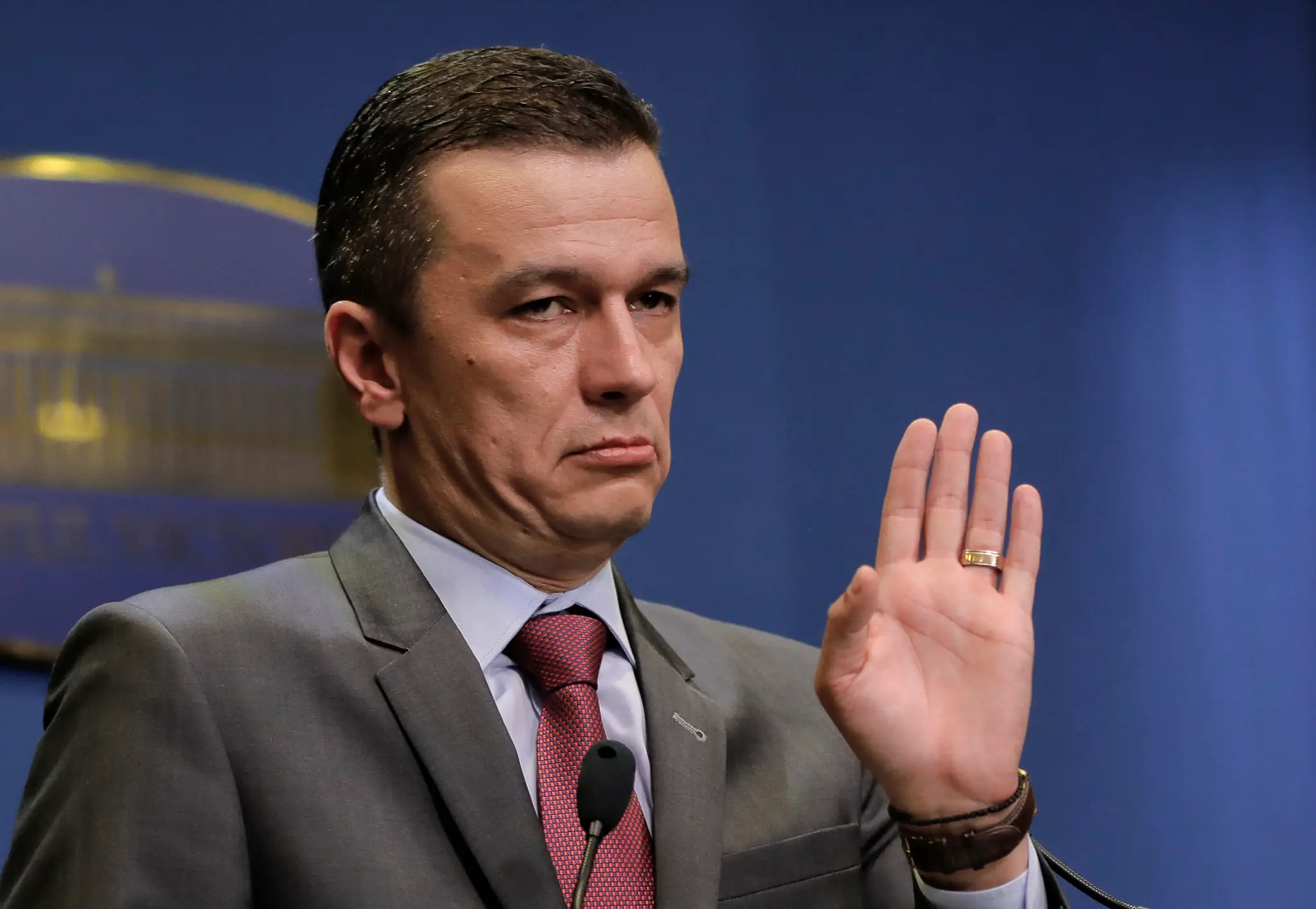 Rumunský premiér Sorin Grindeanu.