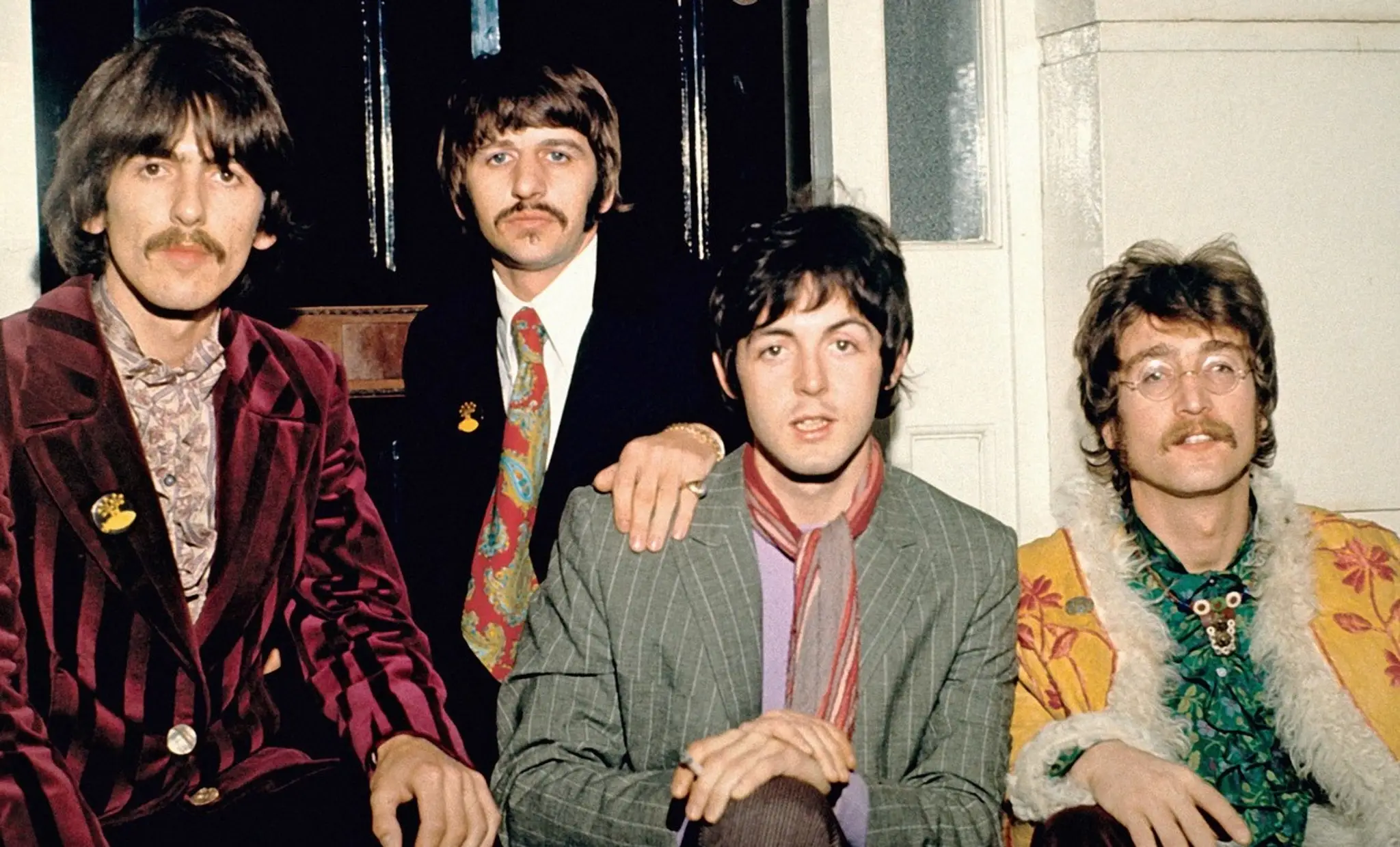 The Beatles na archívnej snímke z roku 1967.