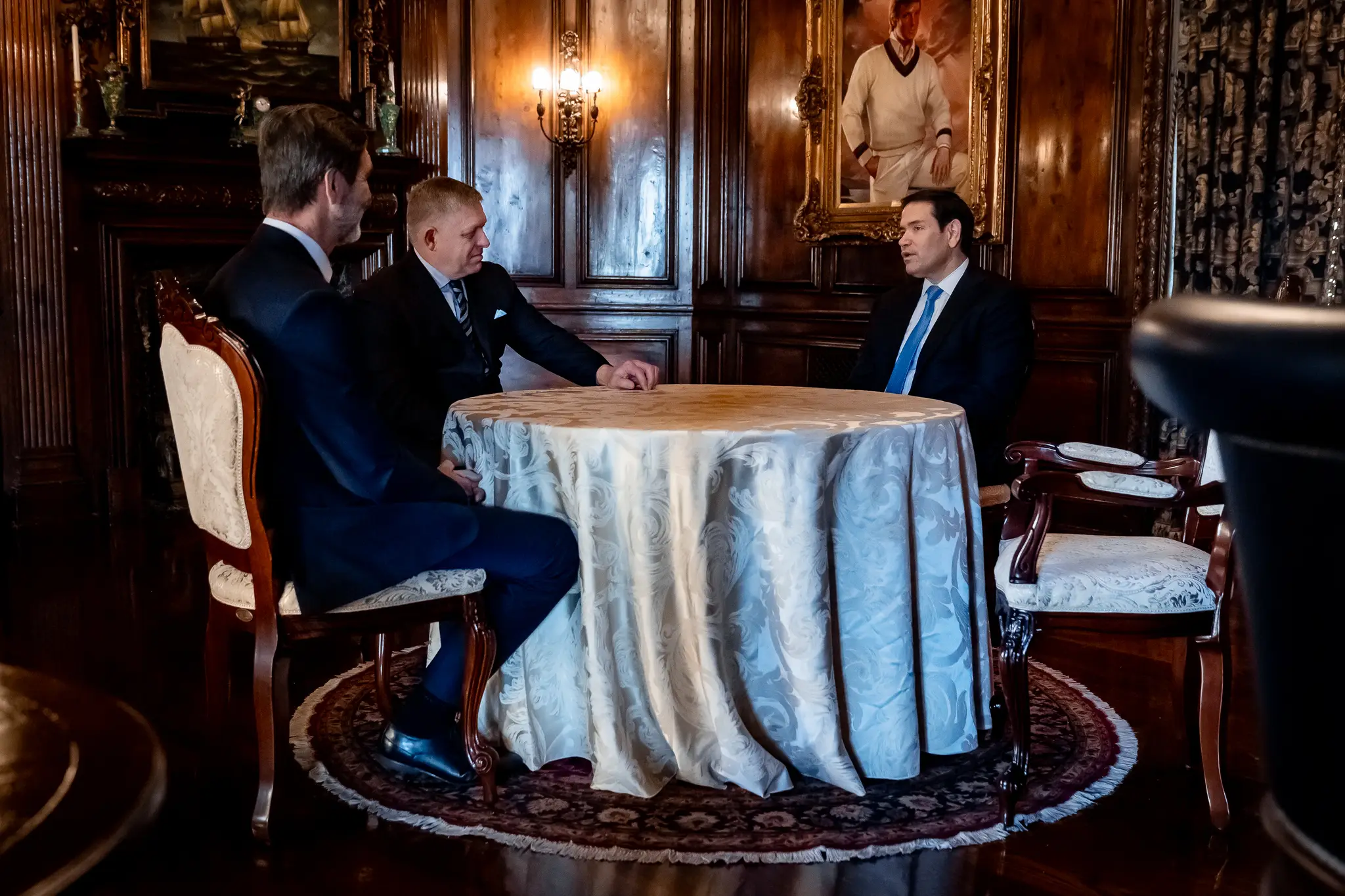 Robert Fico a Donald Trump na Floride v USA