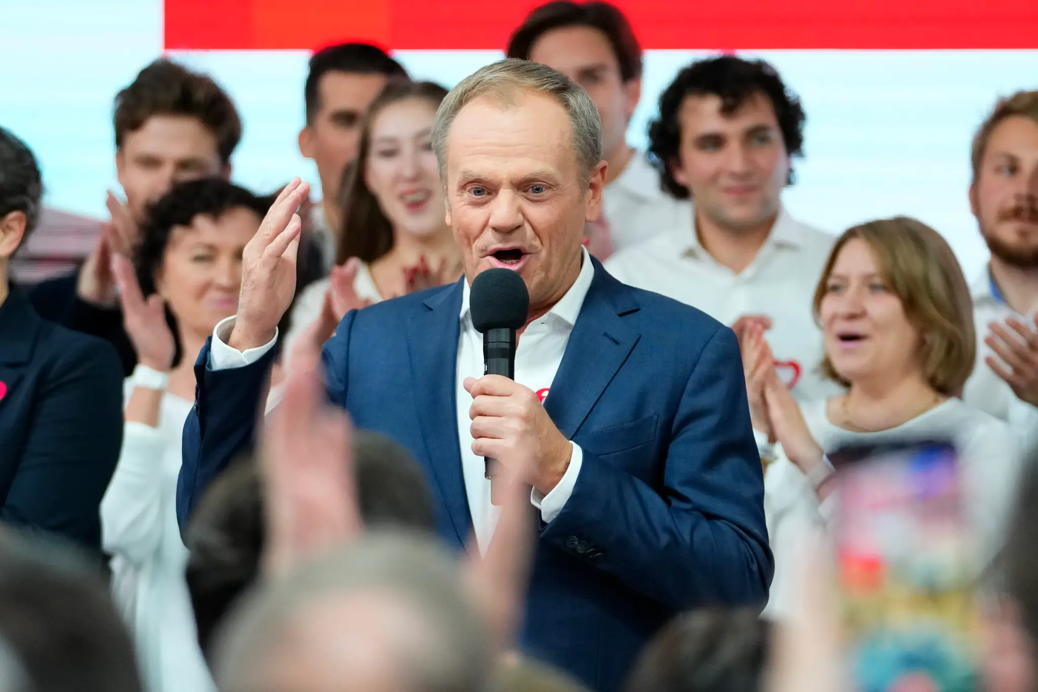 Líder Občianskej koalície (KO) Donald Tusk.