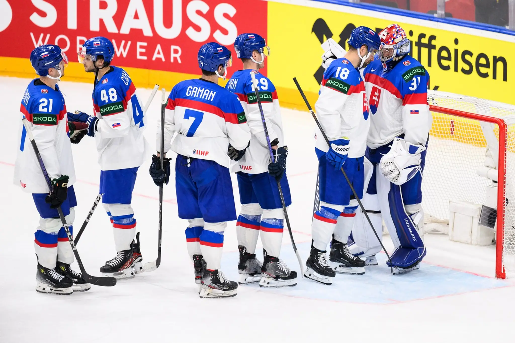 Slovenská reprezentácia počas MS v Česku.