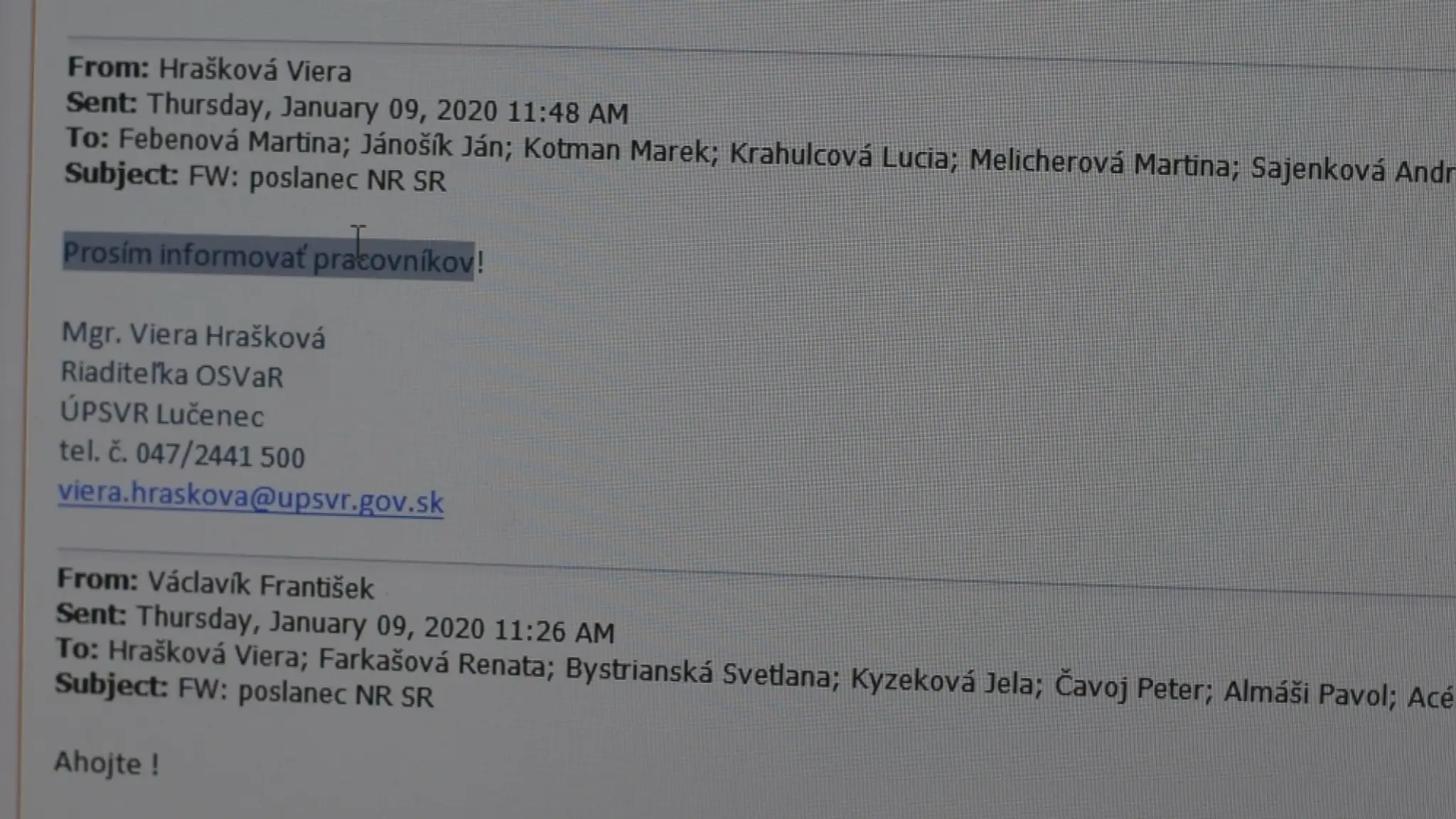 Predstavovanie volebných programov