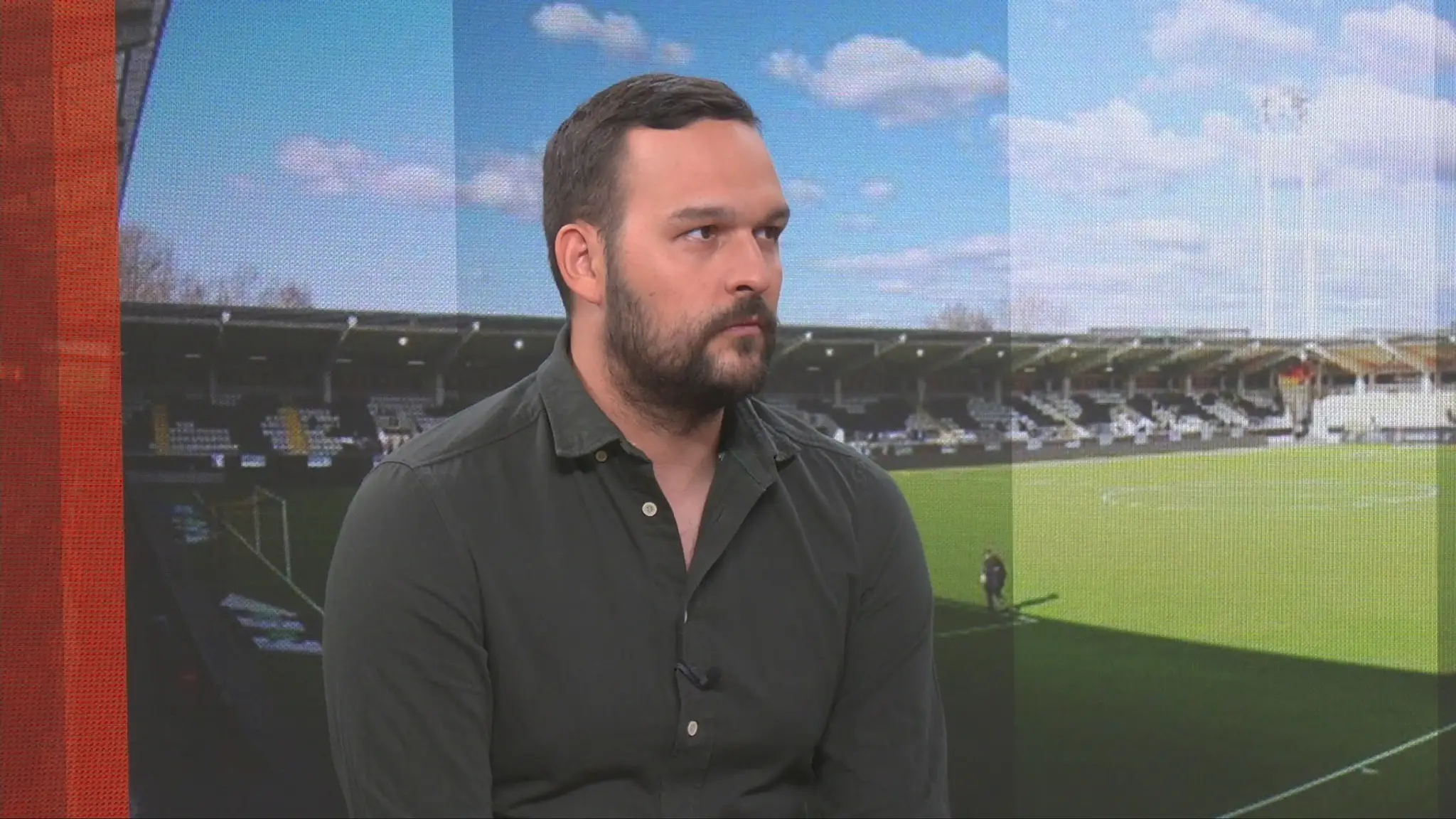 Andrej Zvolenský v štúdiu TN live.