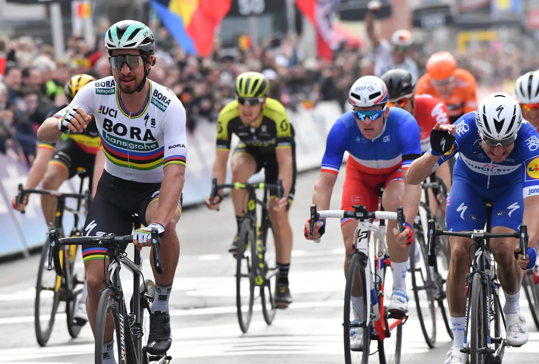 Peter Sagan sa v Belgicku tešil z víťazstva.