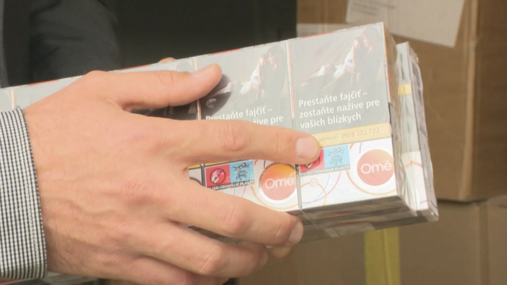 Nový piktogram na cigaretovej škatuľke.