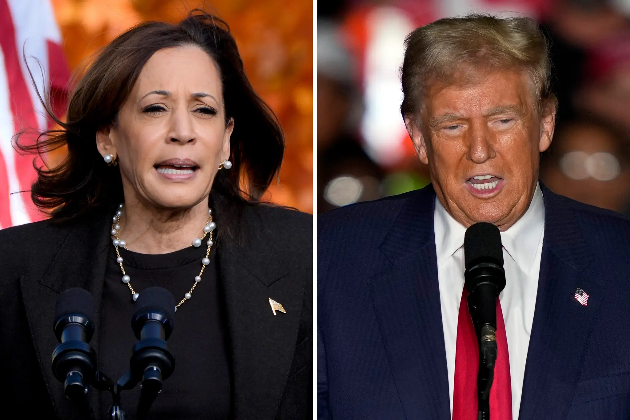 Kamala Harrisová a Donald Trump