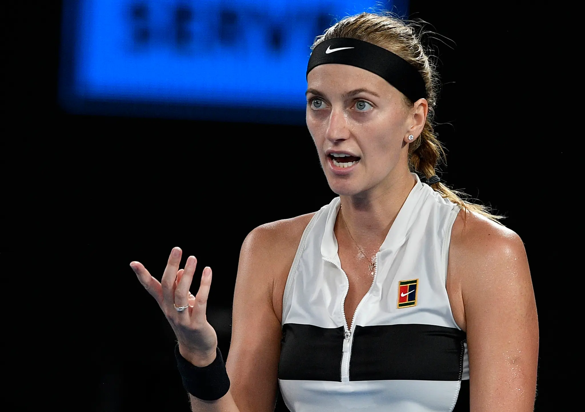 Tenistka Petra Kvitová vo finále na Australian Open.