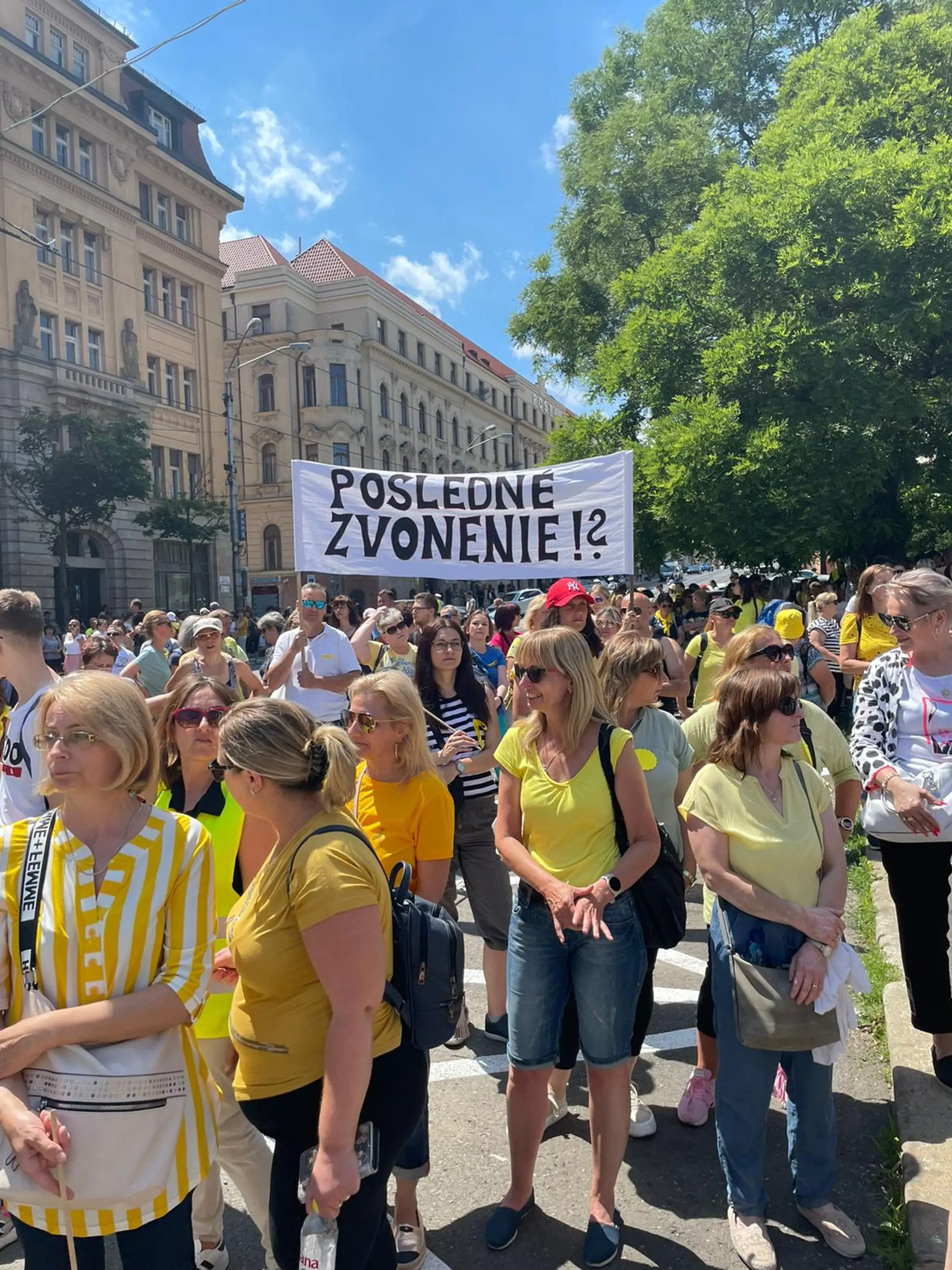 Protest učiteľov.