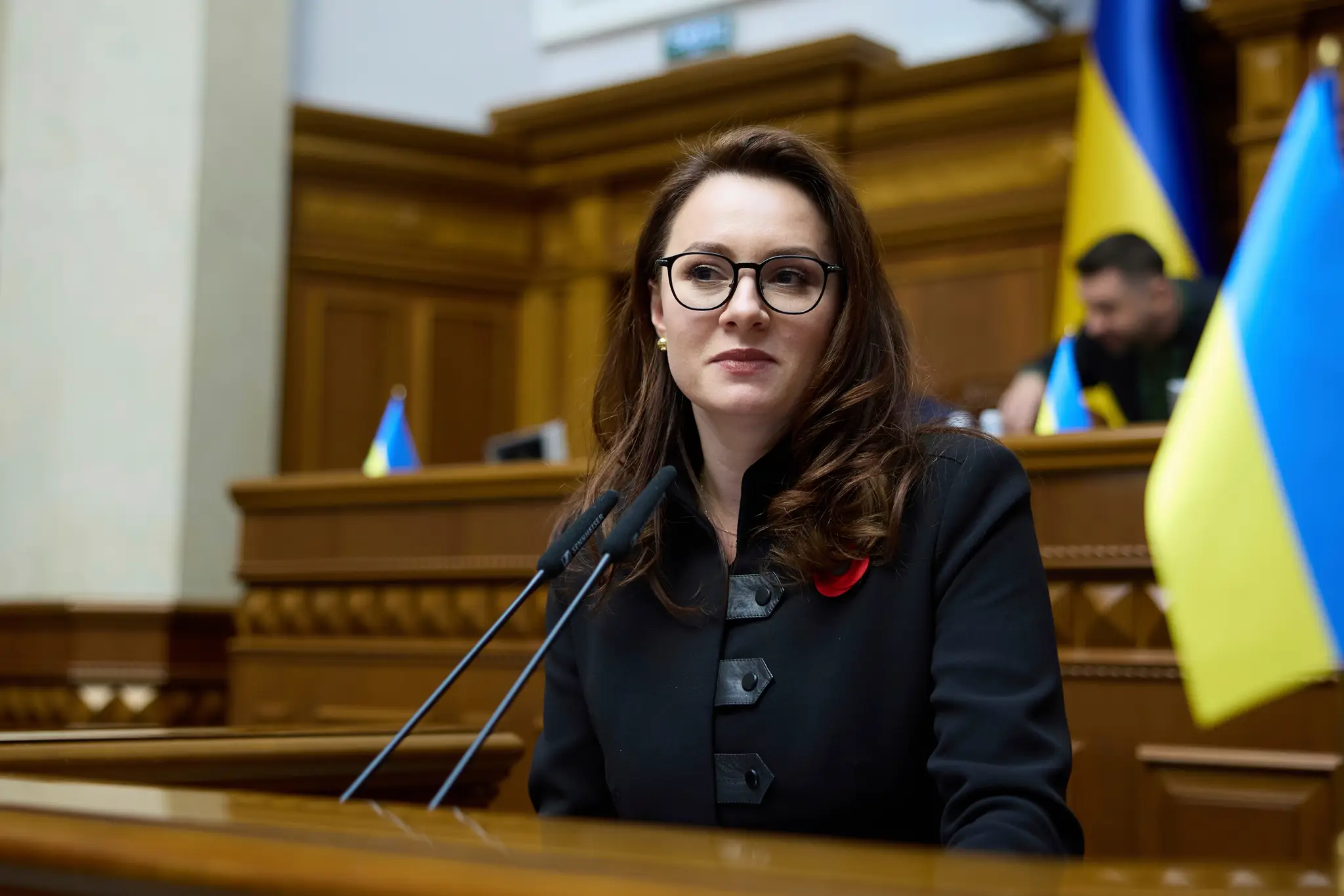 Nová ukrajinská premiérka Julija Svyrydenková.