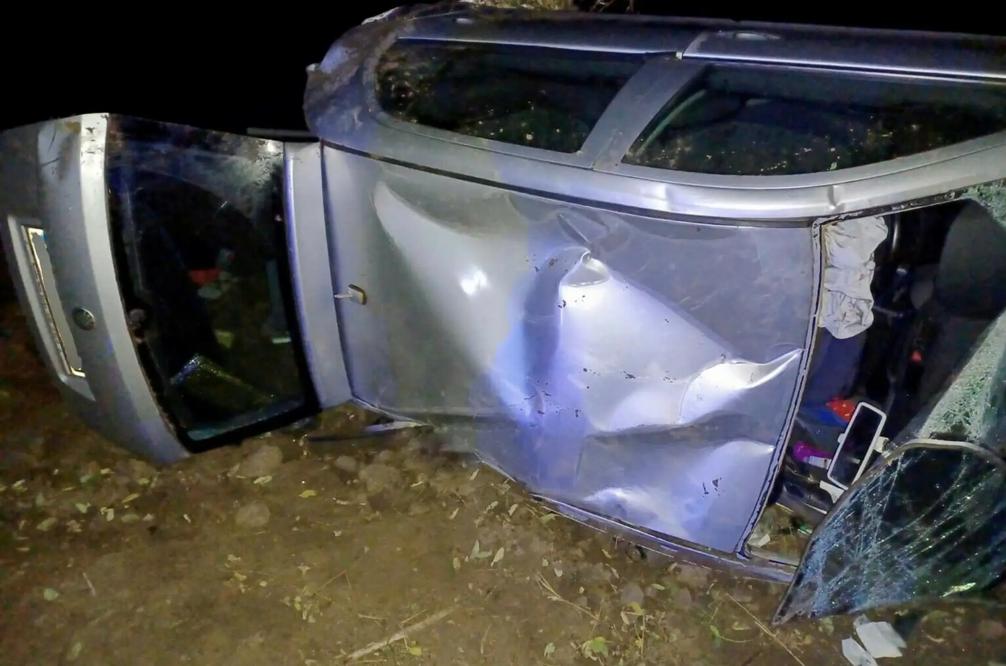Auto, v ktorom zahynul mladý športovec.