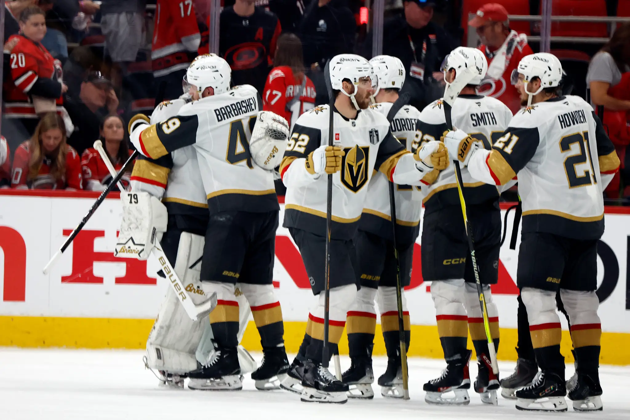 Gólová radosť hokejistov Vegas Golden Knights.