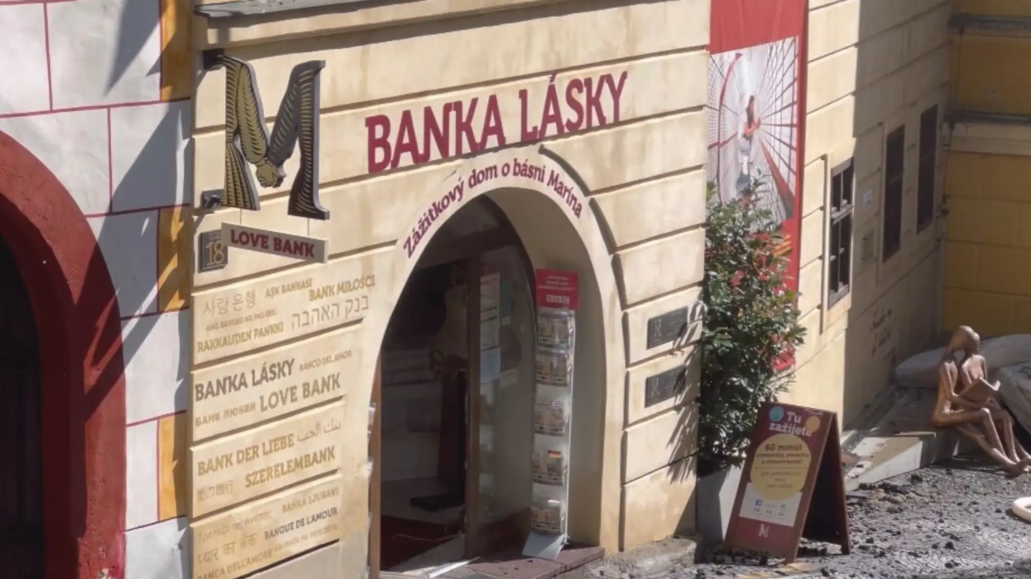 Banka lásky v Banskej Štiavnici. 