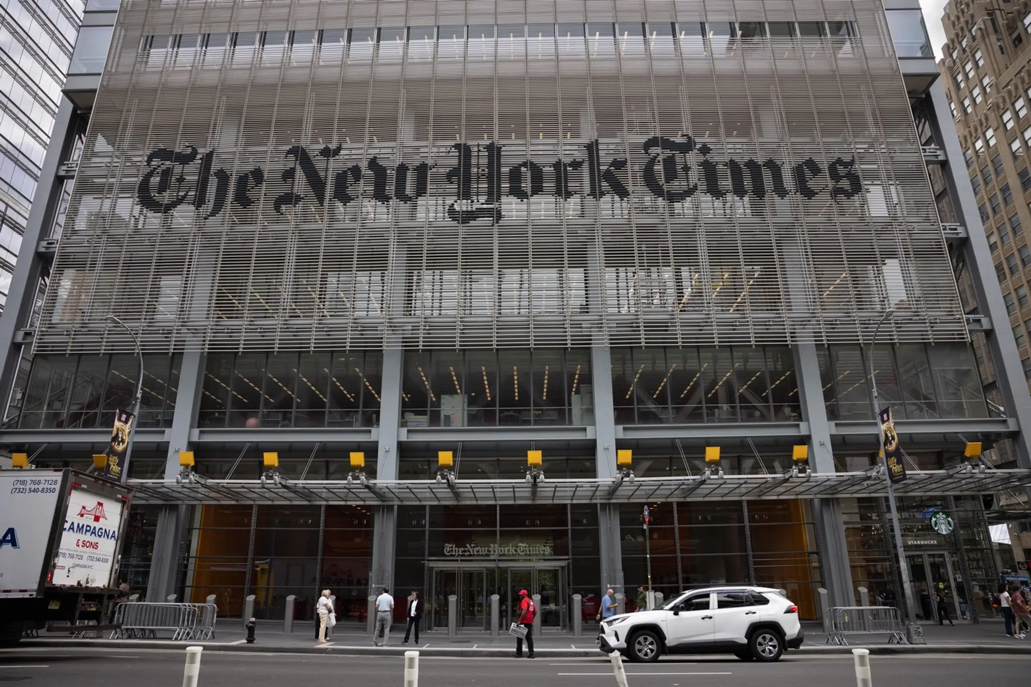 Sídlo denníka The New York Times.