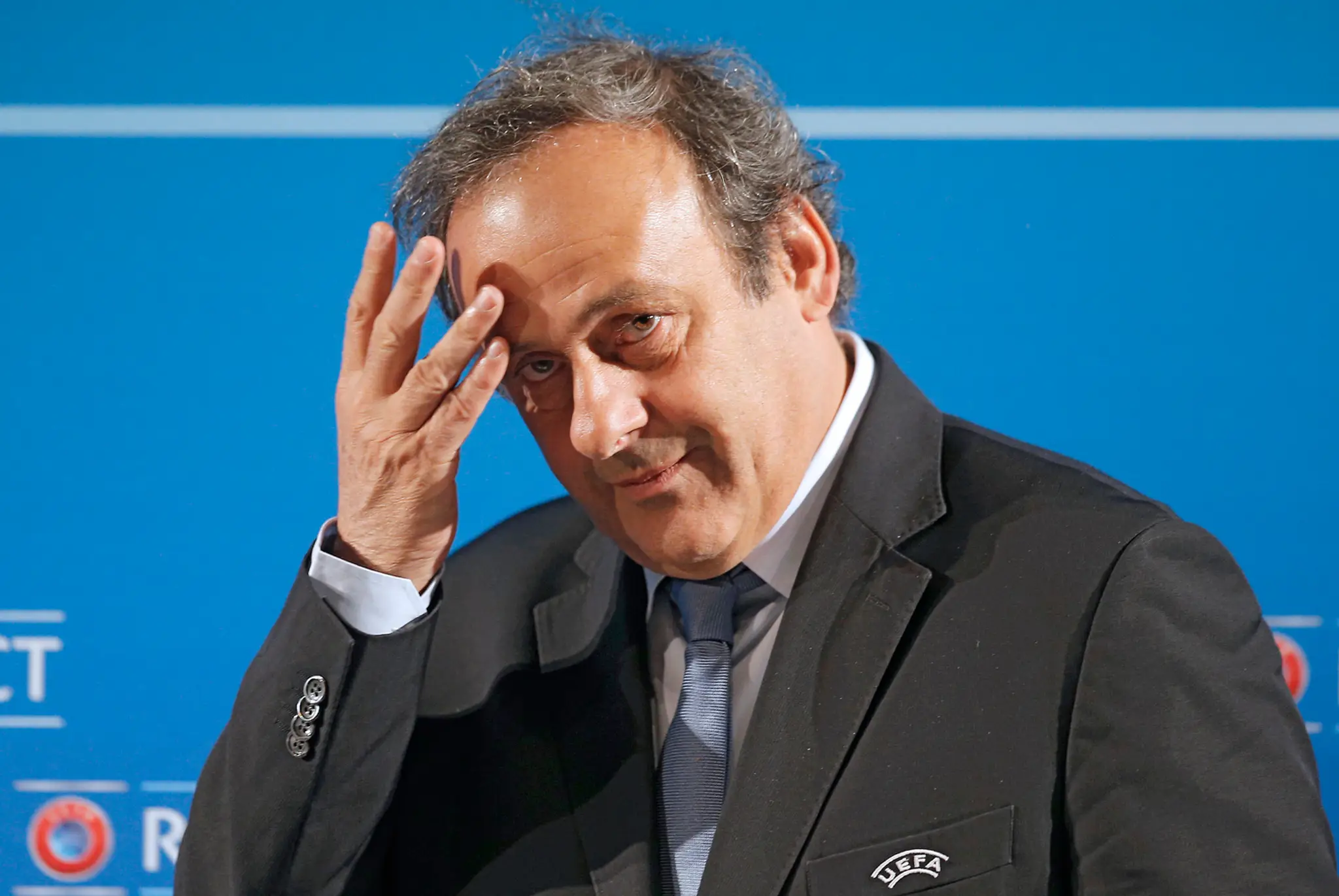 Michel Platini na archívnej snímke.